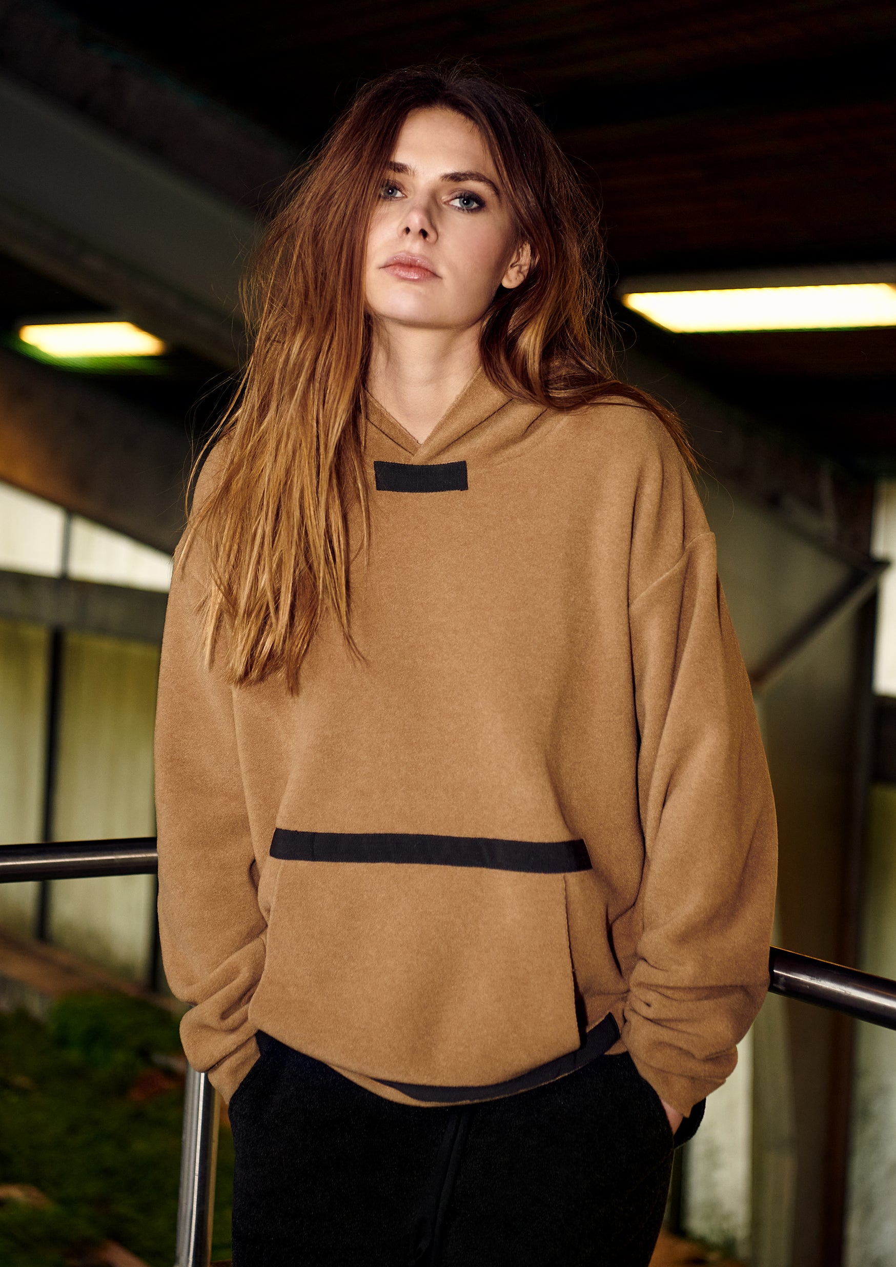 HENRIETTE STEFFENSEN COPENHAGEN HOODIE - 1344 SWEATERS fleece CAMEL 815