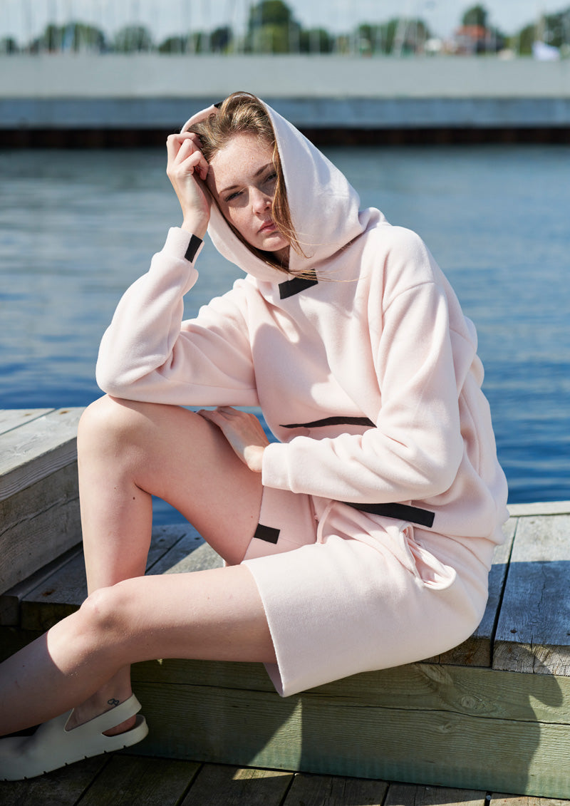 HENRIETTE STEFFENSEN COPENHAGEN HOODIE - 1344 SWEATERS fleece SOFT ROSE 412
