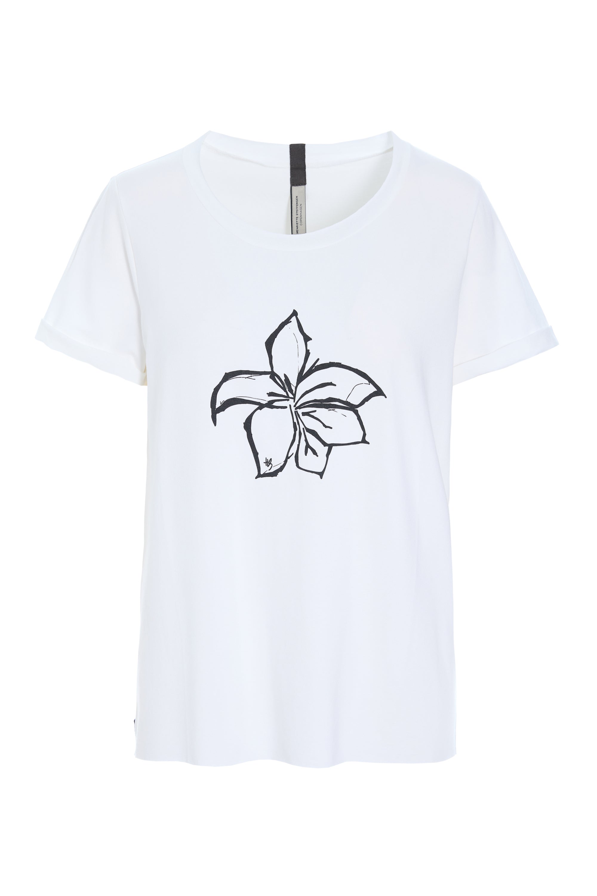 HENRIETTE STEFFENSEN COPENHAGEN HS FLOWER - 96107 T-SHIRTS WHITE 816