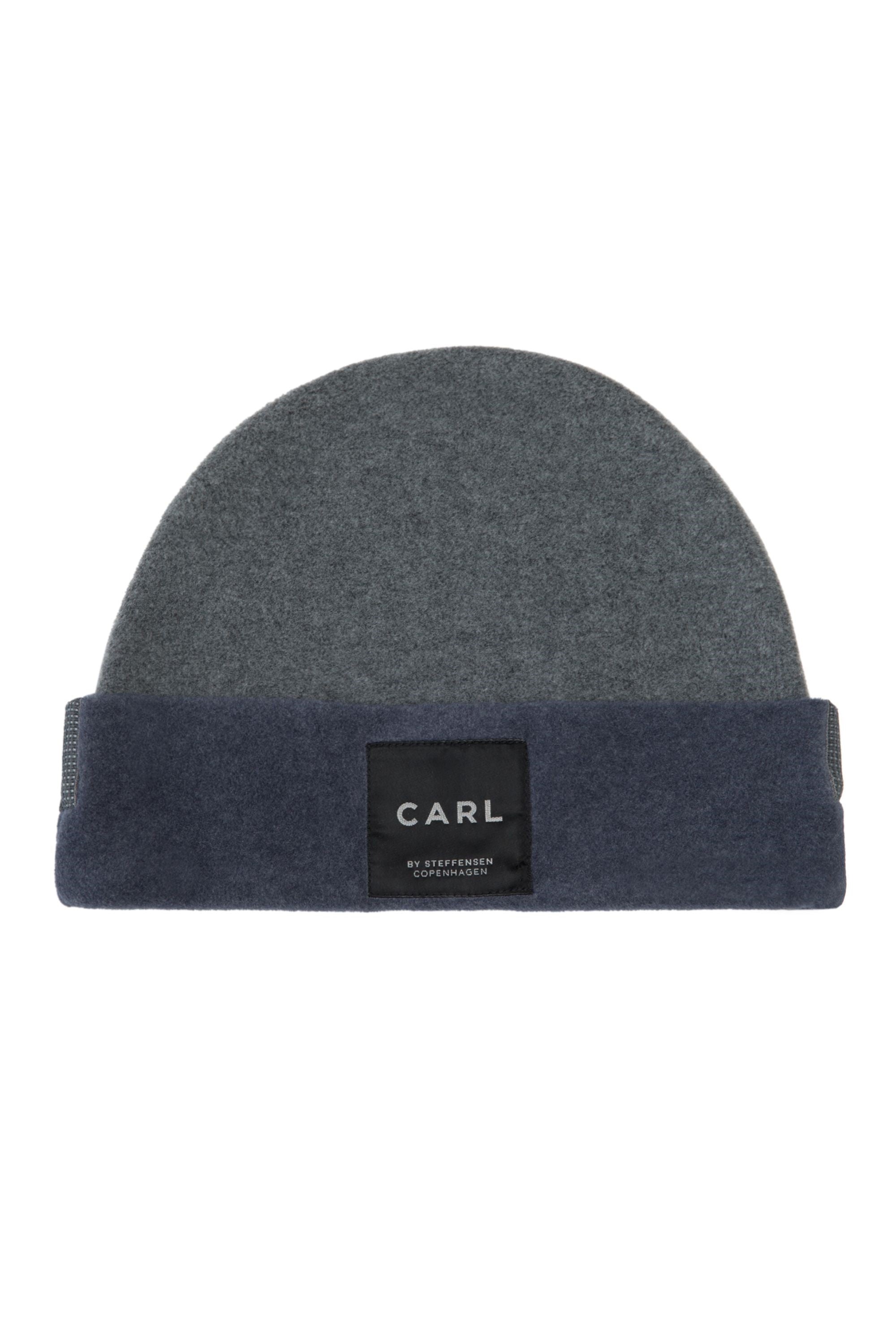 CARL BY STEFFENSEN COPENHAGEN HUE MED FOLDET KANT - 1008C HATS GREY/SOFT BLUE 910