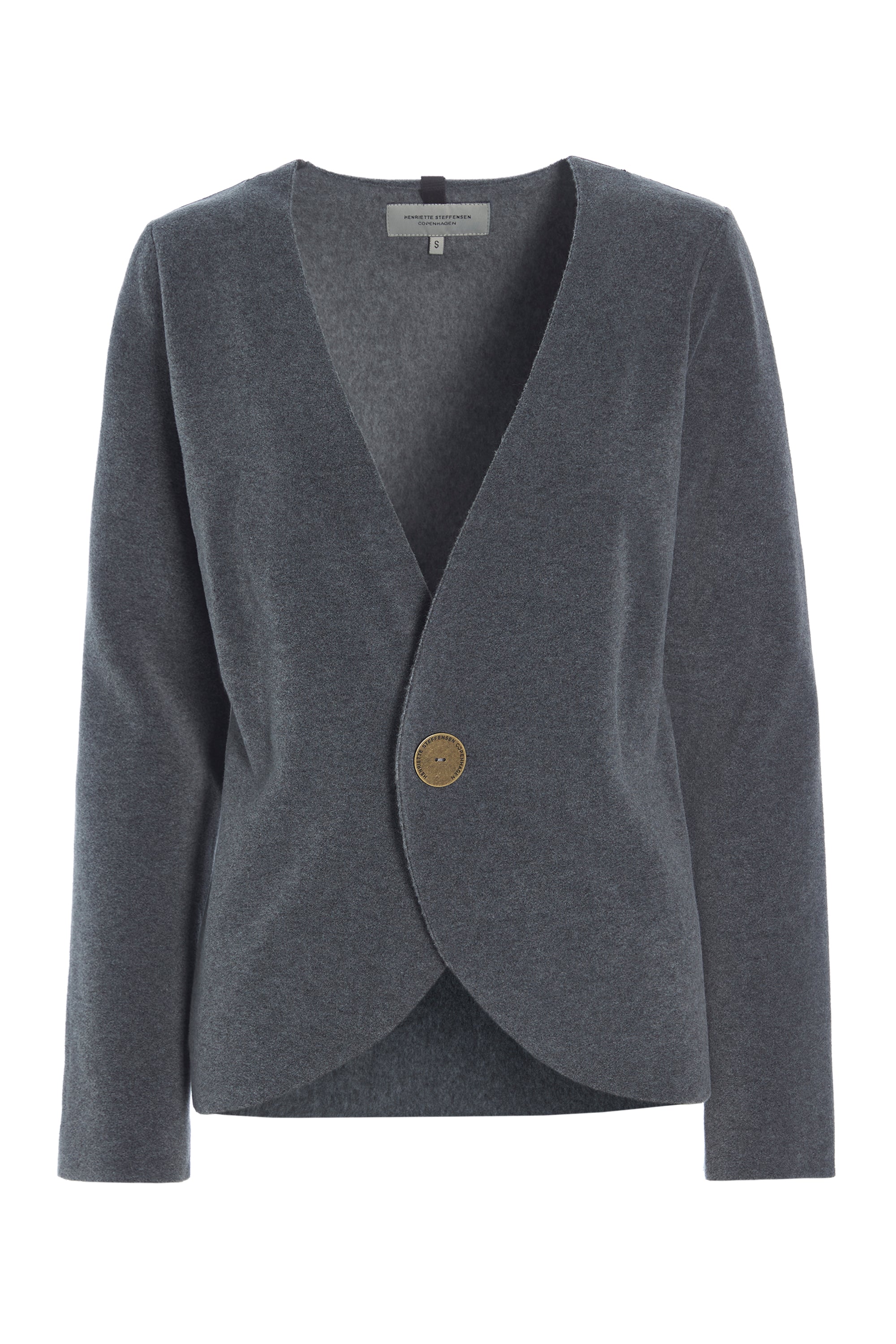 HENRIETTE STEFFENSEN COPENHAGEN JAKKE - 7147 CARDIGANS GREY 905