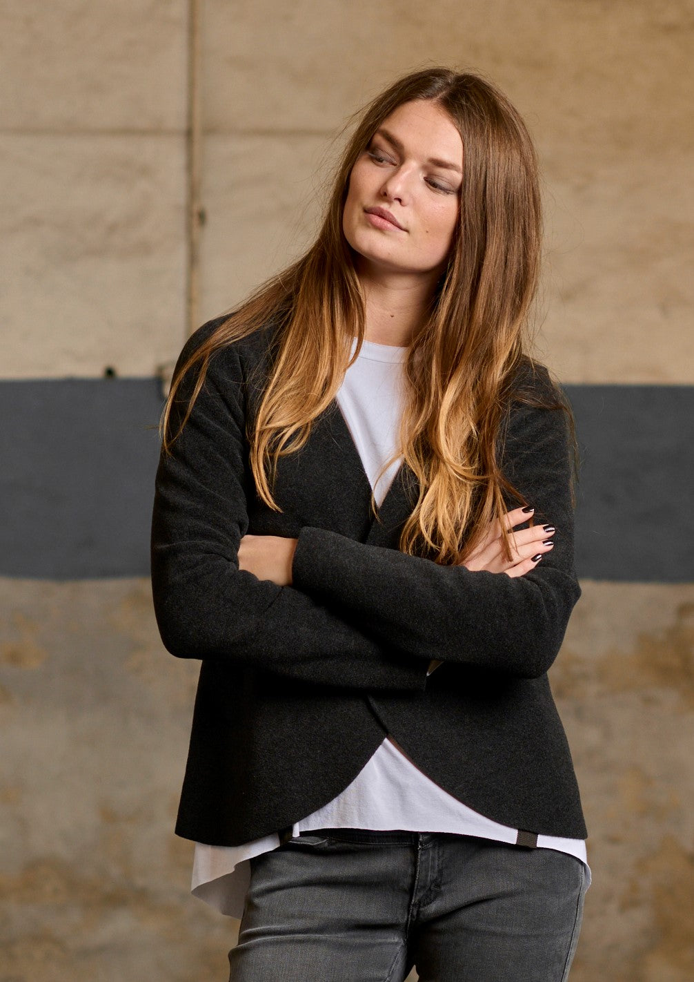 HENRIETTE STEFFENSEN COPENHAGEN JAKKE - 7147 CARDIGANS SOFT BLACK 914