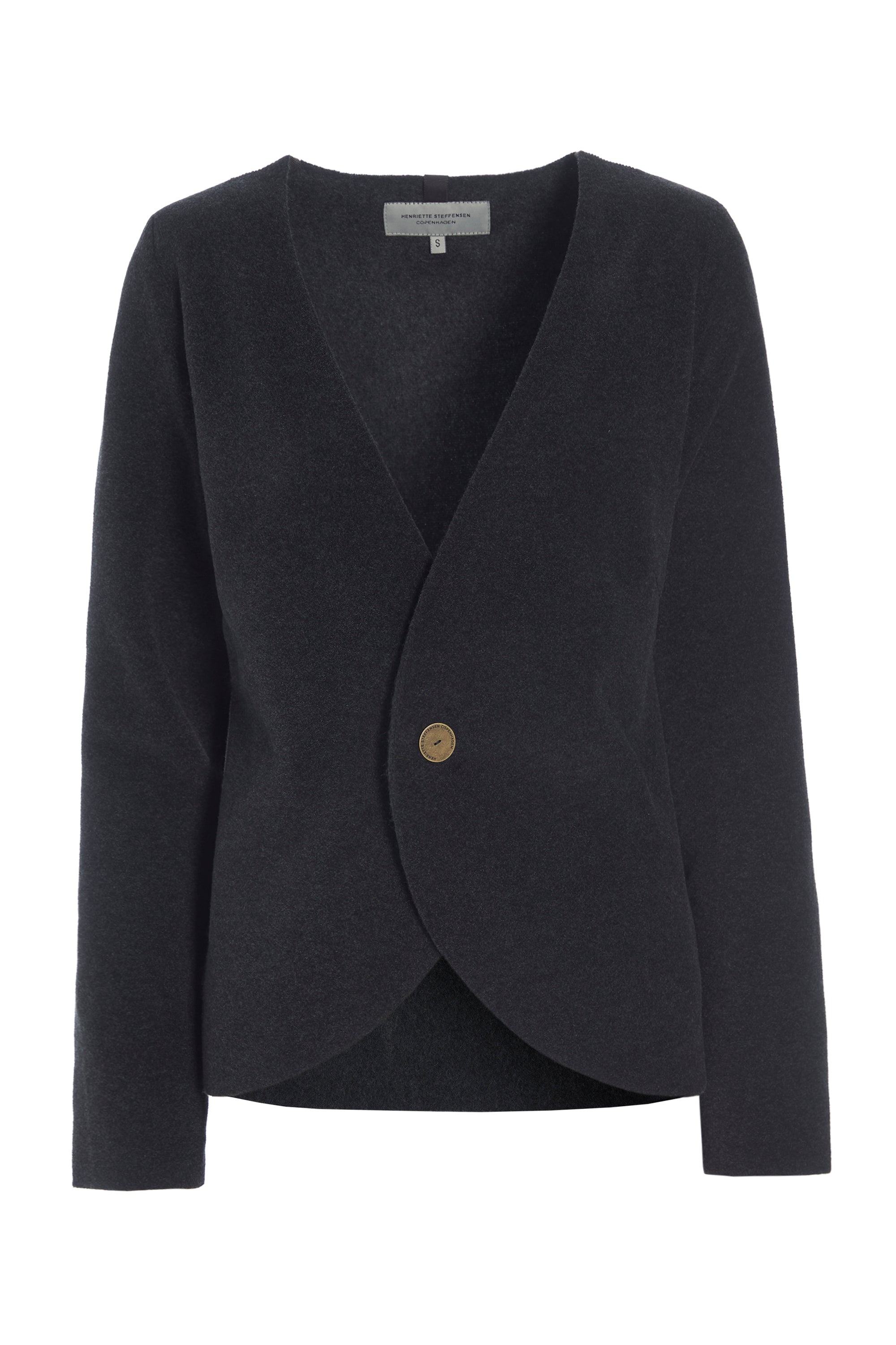 HENRIETTE STEFFENSEN COPENHAGEN JAKKE - 7147 CARDIGANS SOFT BLACK 914