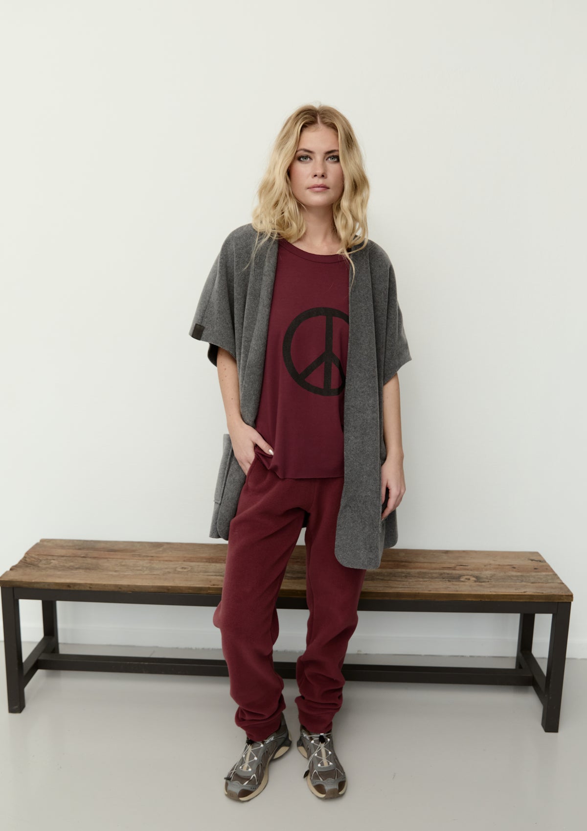 HENRIETTE STEFFENSEN COPENHAGEN JOGGING BUKSER - 2110 BUKSER BORDEAUX 474