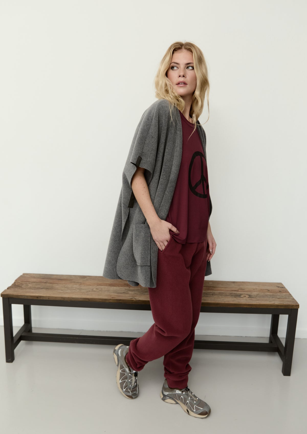 HENRIETTE STEFFENSEN COPENHAGEN JOGGING BUKSER - 2110 BUKSER BORDEAUX 474