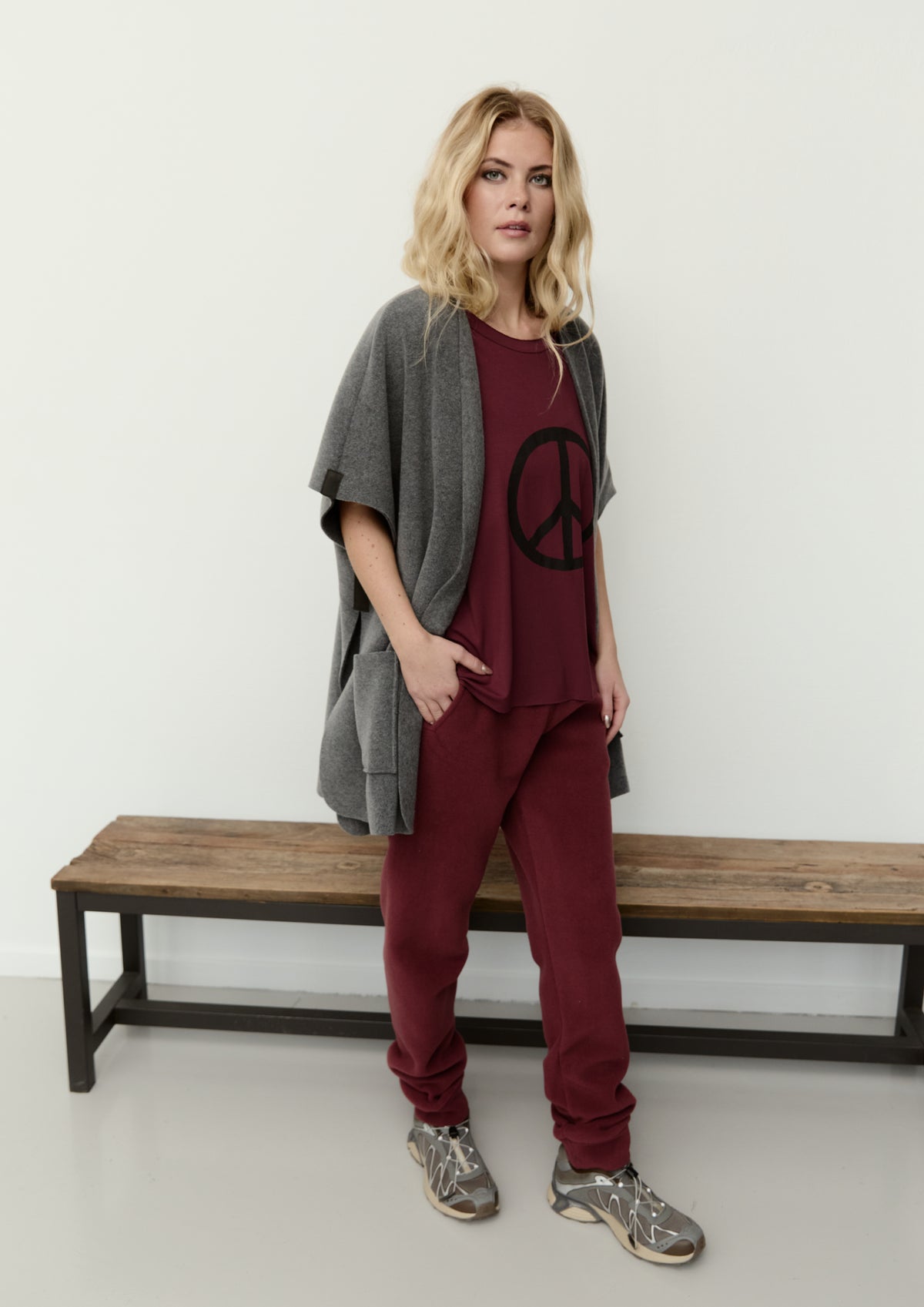 HENRIETTE STEFFENSEN COPENHAGEN JOGGING BUKSER - 2110 BUKSER BORDEAUX 474