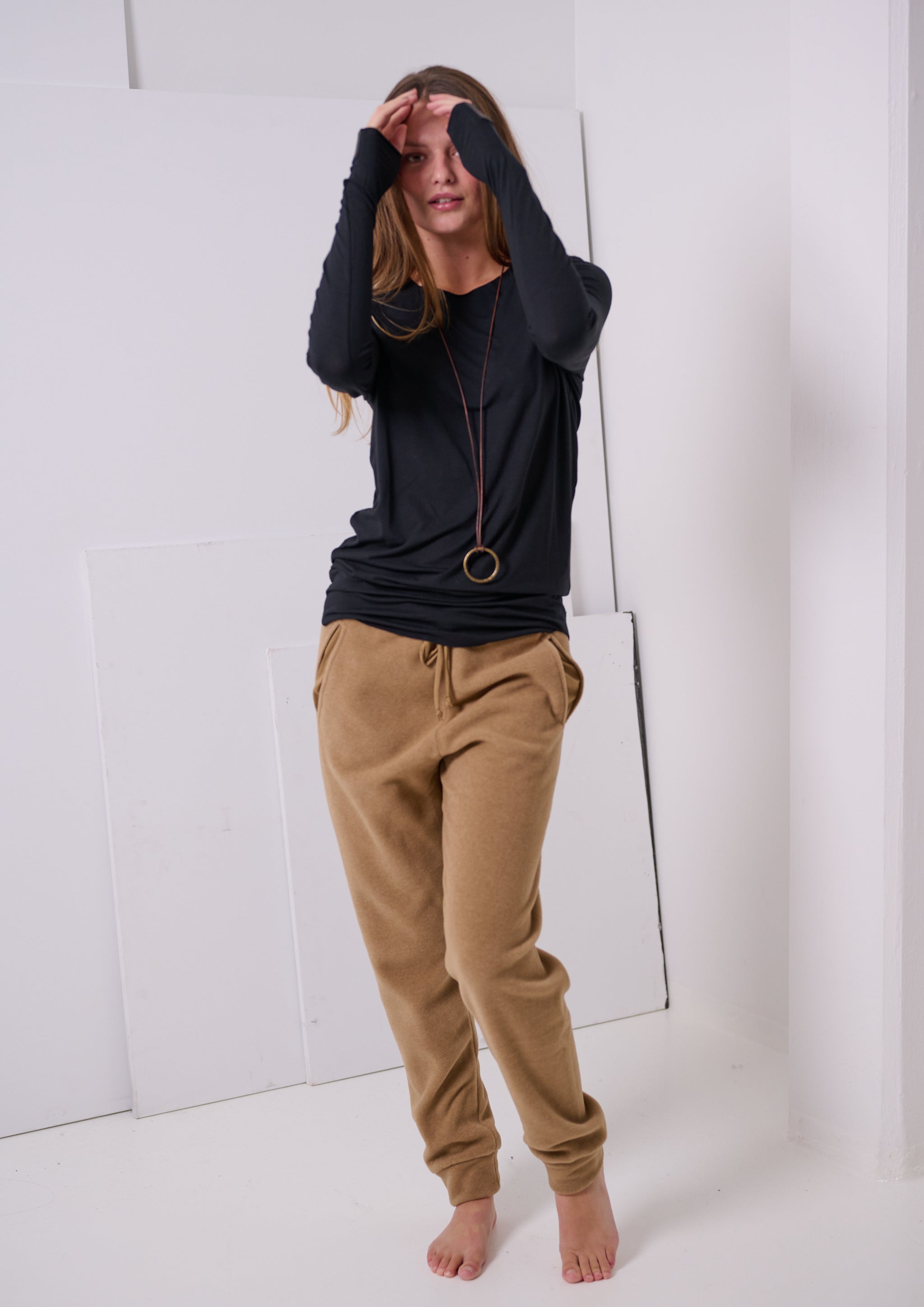 HENRIETTE STEFFENSEN COPENHAGEN JOGGING BUKSER - 2110 BUKSER CAMEL 815