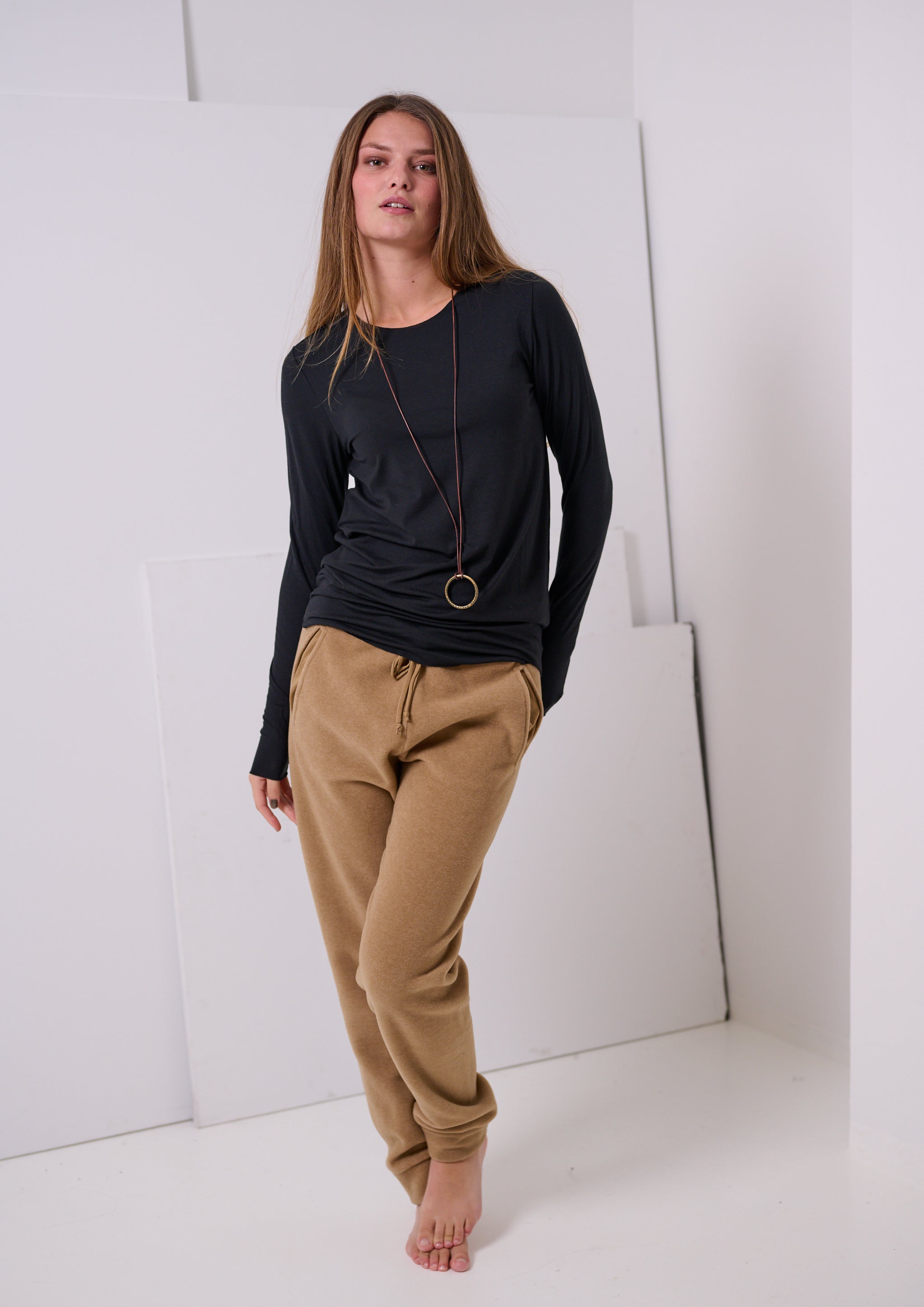 HENRIETTE STEFFENSEN COPENHAGEN JOGGING BUKSER - 2110 BUKSER CAMEL 815