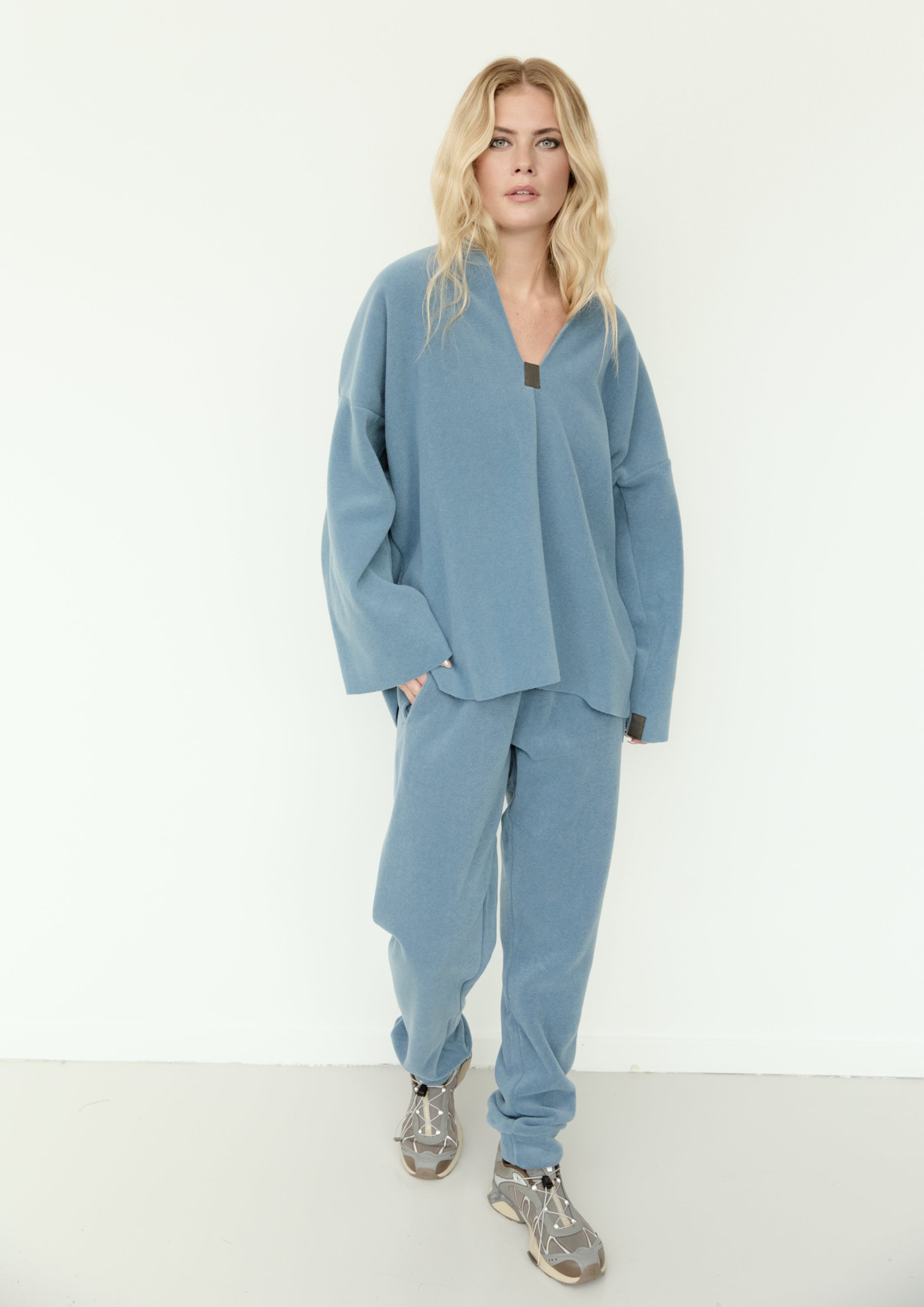 HENRIETTE STEFFENSEN COPENHAGEN JOGGING BUKSER - 2110 BUKSER DUSTY BLUE 794