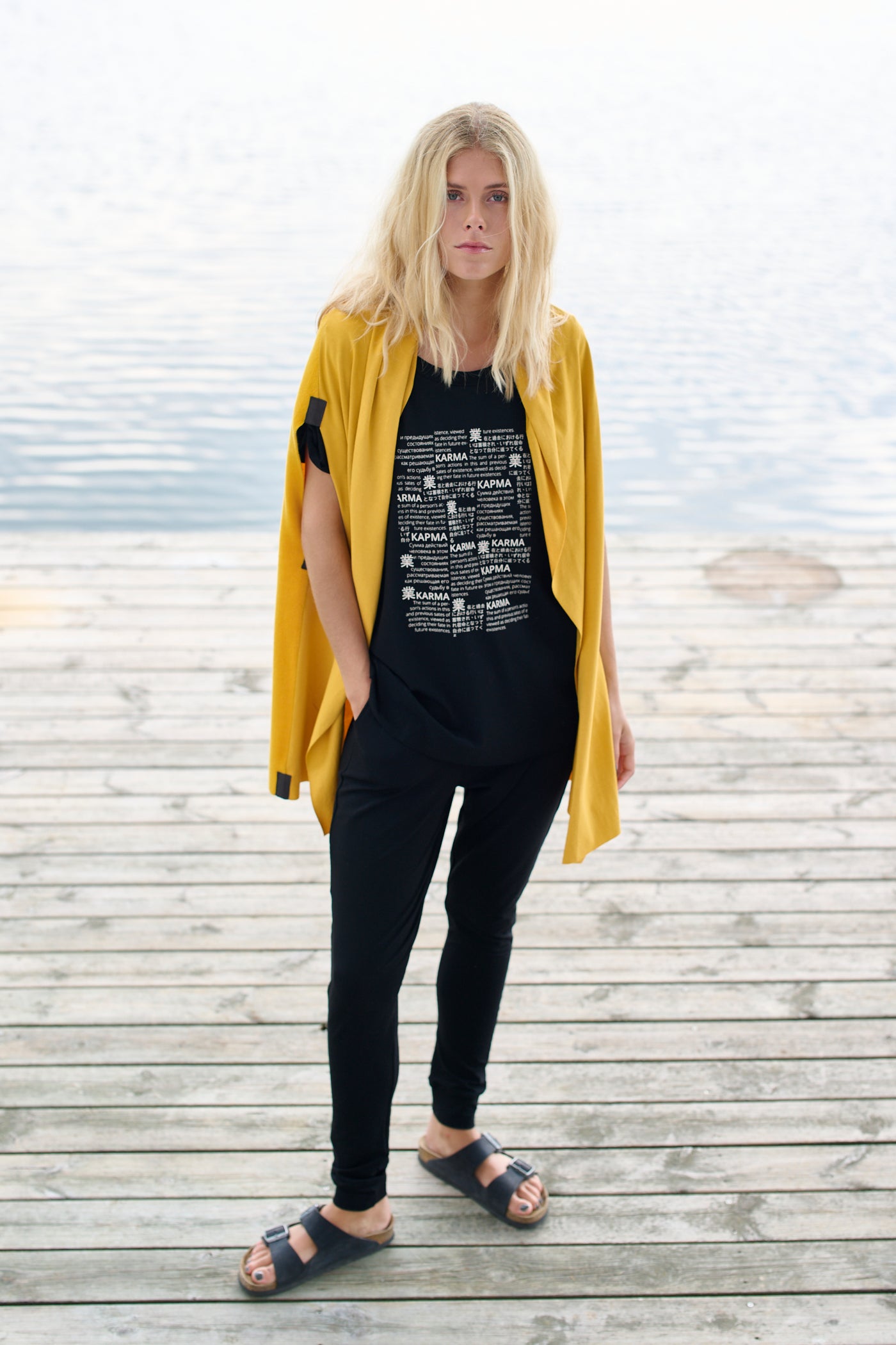 HENRIETTE STEFFENSEN COPENHAGEN KARMA T SHIRT - 96065 T-SHIRTS BLACK 900