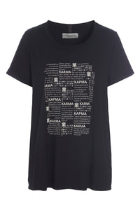 KARMA T SHIRT - 96065 - BLACK