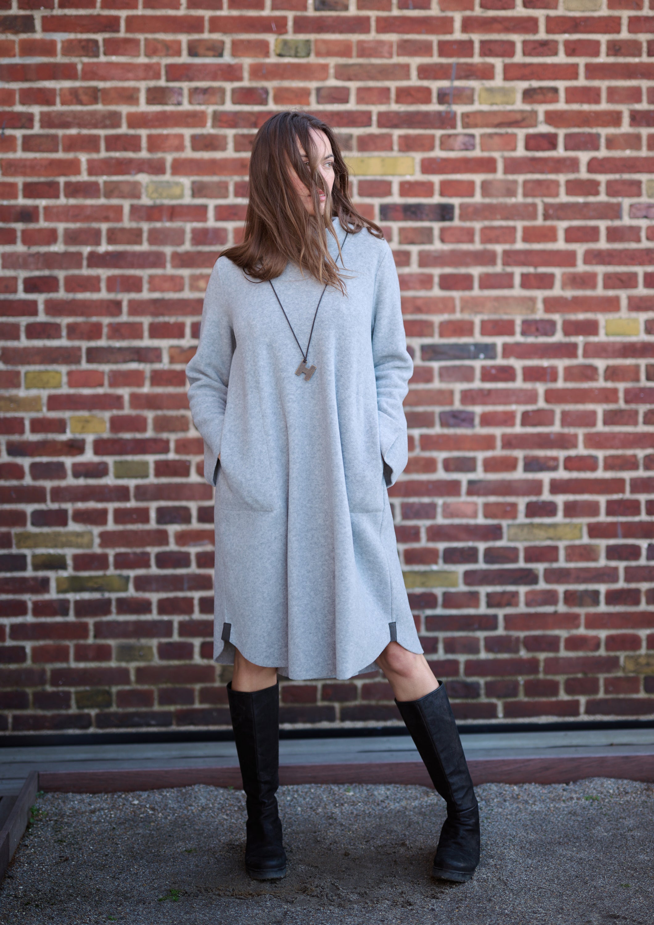 HENRIETTE STEFFENSEN COPENHAGEN KJOLE - 3255 KJOLER LIGHT GREY 876