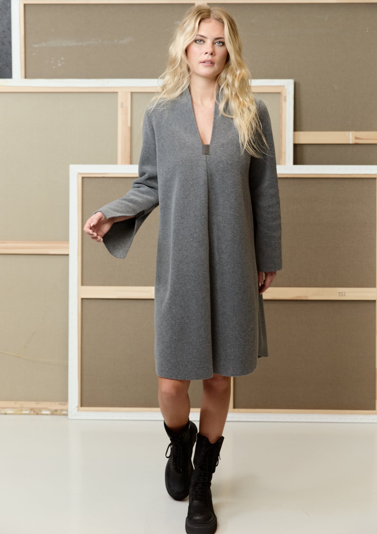 HENRIETTE STEFFENSEN COPENHAGEN KJOLE - 3257 KJOLER GREY 905
