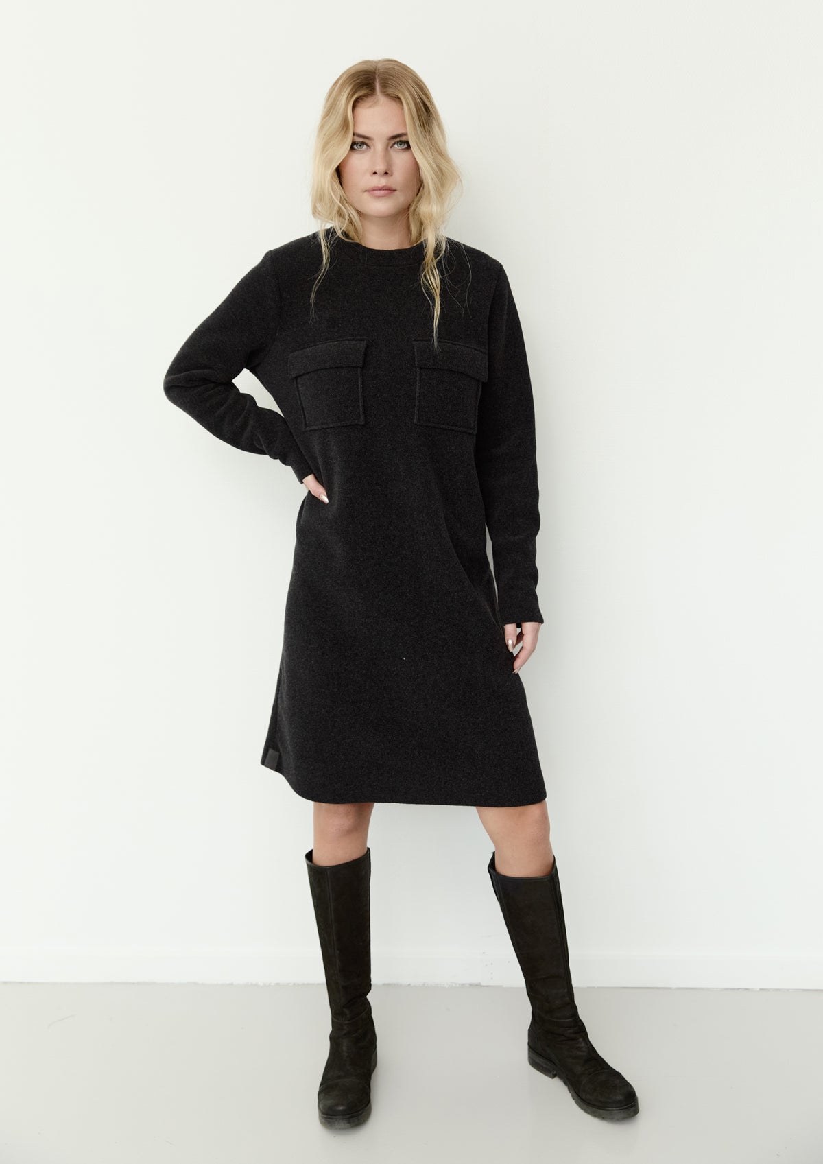 HENRIETTE STEFFENSEN COPENHAGEN KJOLE - 3258 KJOLER SOFT BLACK 914