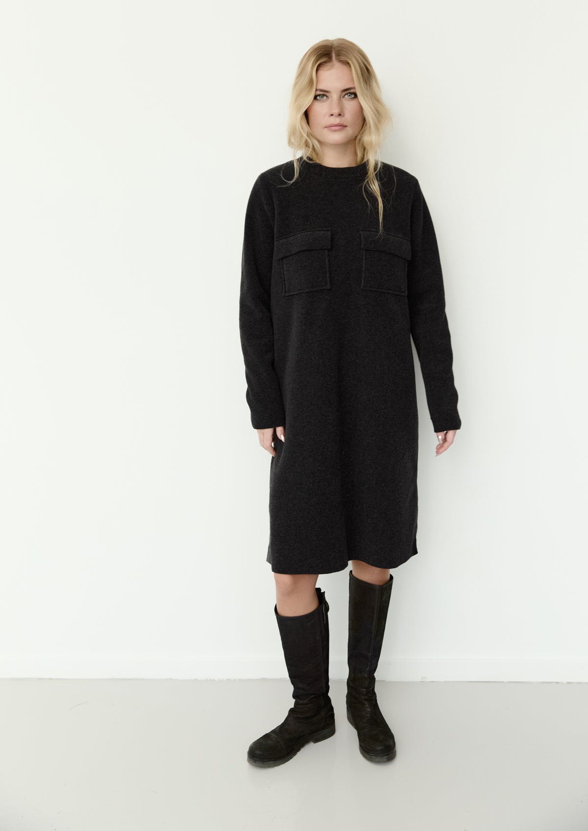 HENRIETTE STEFFENSEN COPENHAGEN KJOLE - 3258 KJOLER SOFT BLACK 914