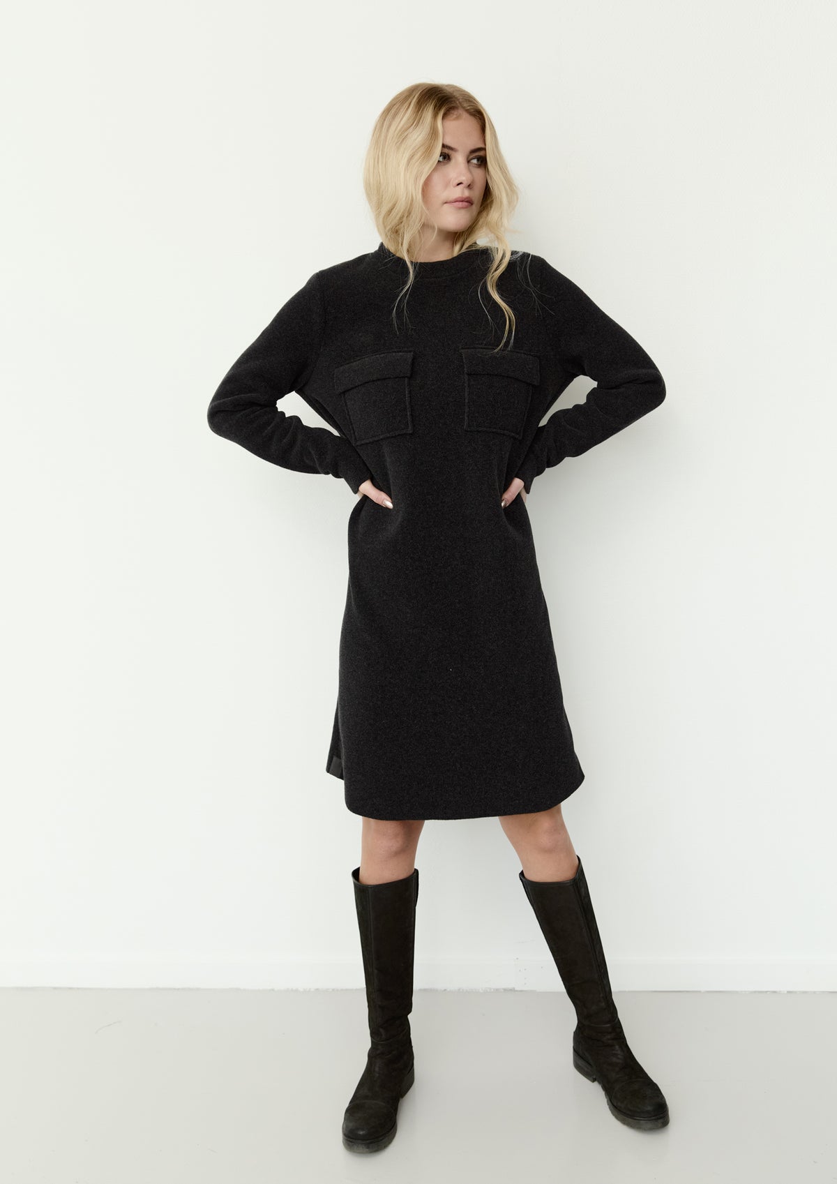 HENRIETTE STEFFENSEN COPENHAGEN KJOLE - 3258 KJOLER SOFT BLACK 914