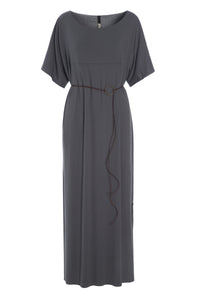 KJOLE MED BÆLTE - 98025 - GREY