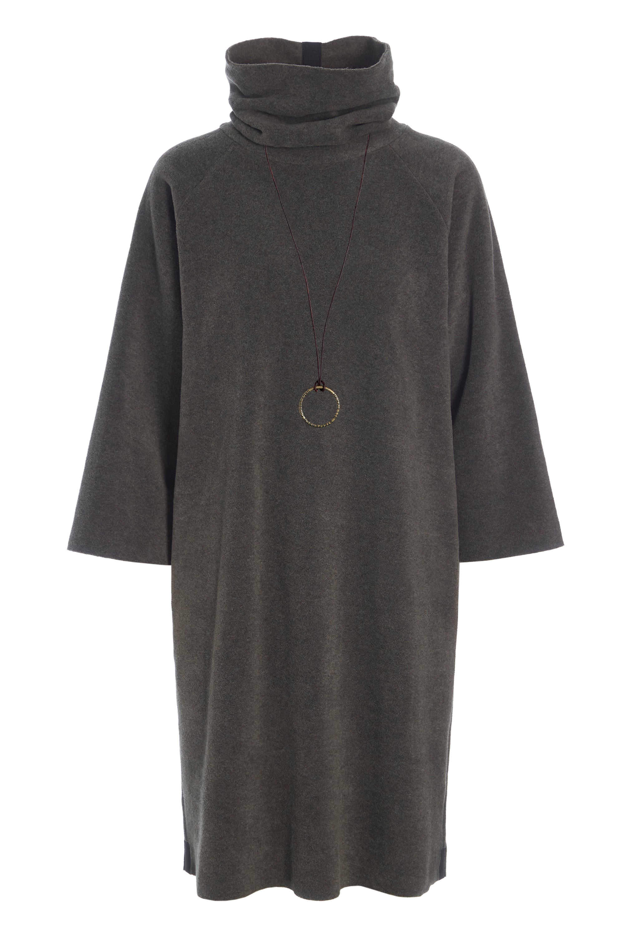 HENRIETTE STEFFENSEN COPENHAGEN KJOLE MED HØJ HALS - 3236 KJOLER BARK 320