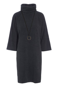 KJOLE MED HØJ HALS - 3236 - SOFT BLACK