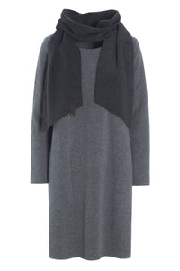 KJOLE MED TØRKLÆDE - 3226 - GREY/SOFT BLACK