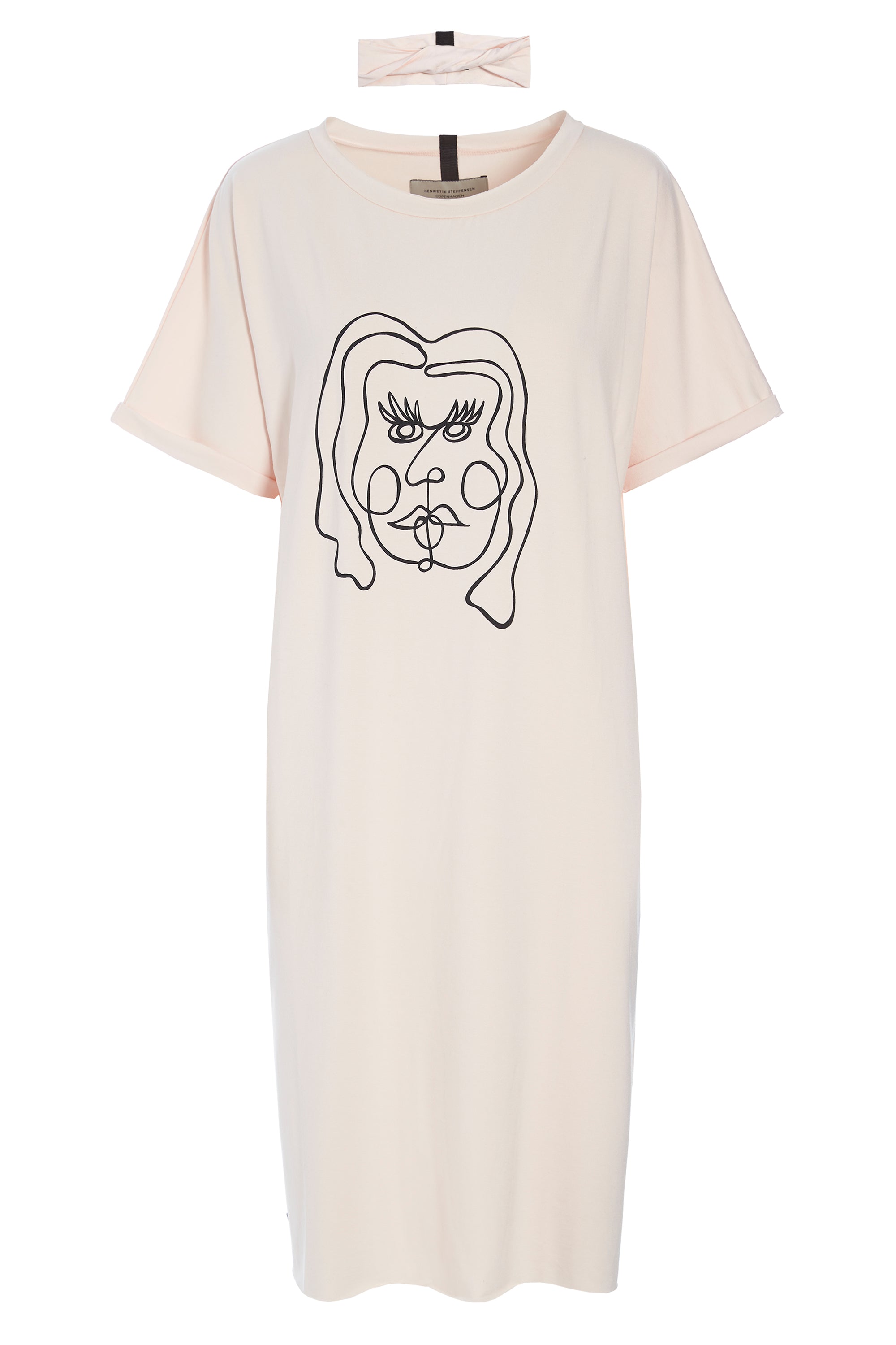 HENRIETTE STEFFENSEN COPENHAGEN KJOLE M/PRINT - 98037P KJOLER SOFT ROSE 412