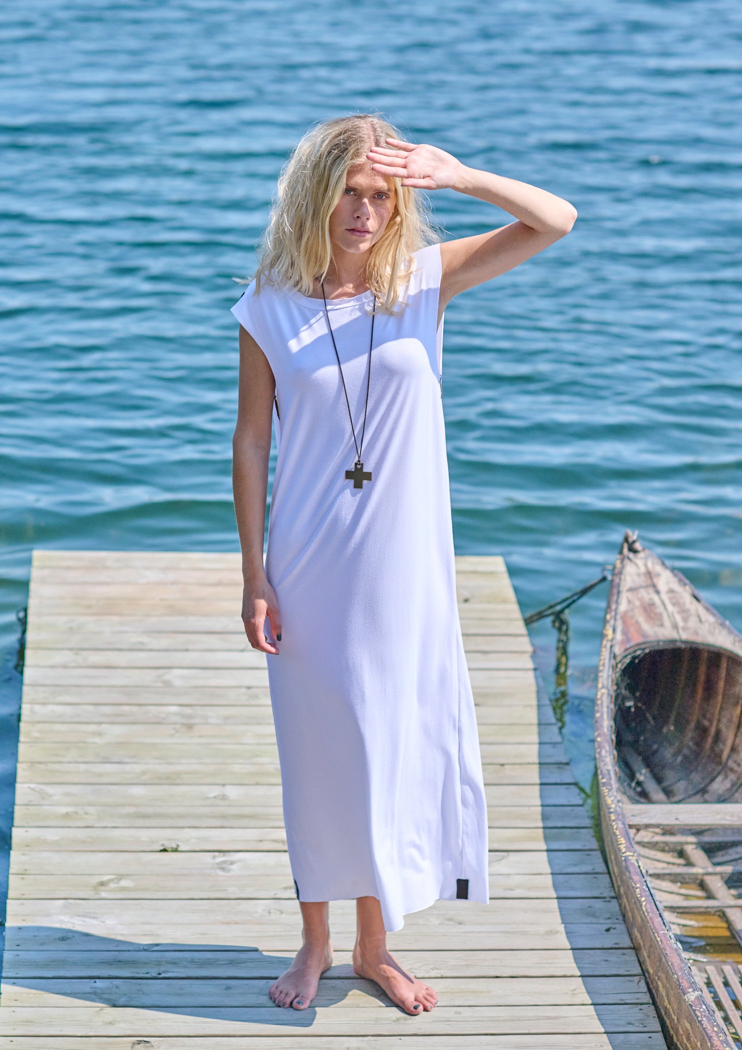 HENRIETTE STEFFENSEN COPENHAGEN KJOLE M/SMYKKE TEGN- 98044 KJOLER WHITE 816