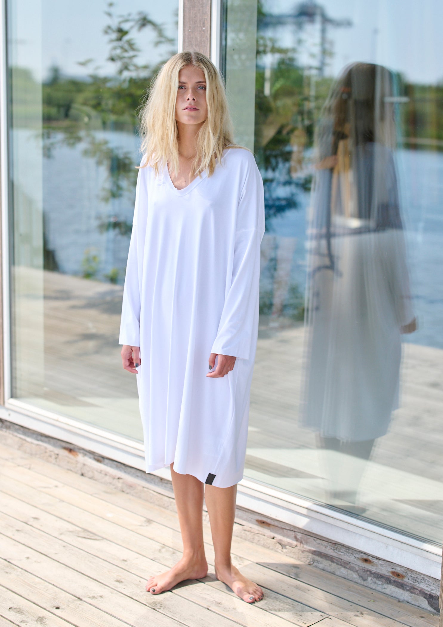 HENRIETTE STEFFENSEN COPENHAGEN KJOLE OVERSIZE - 98043 KJOLER WHITE 816
