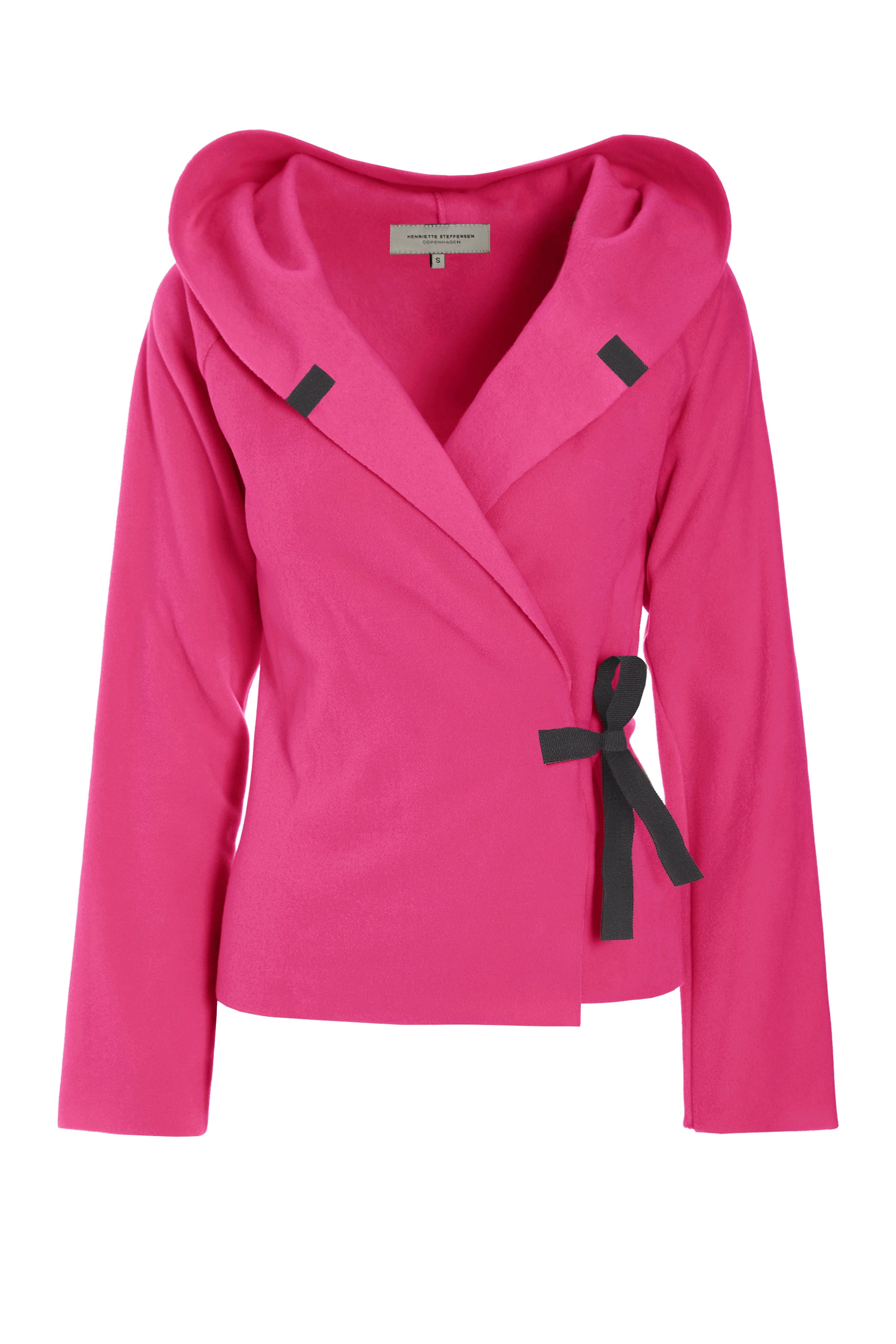 HENRIETTE STEFFENSEN COPENHAGEN KLASSISK FLEECE SLÅ OM CARDIGAN - 1009 CARDIGANS PINK 369