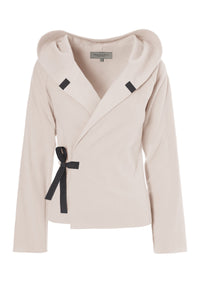 KLASSISK FLEECE SLÅ OM CARDIGAN - 1009 - SOFT ROSE