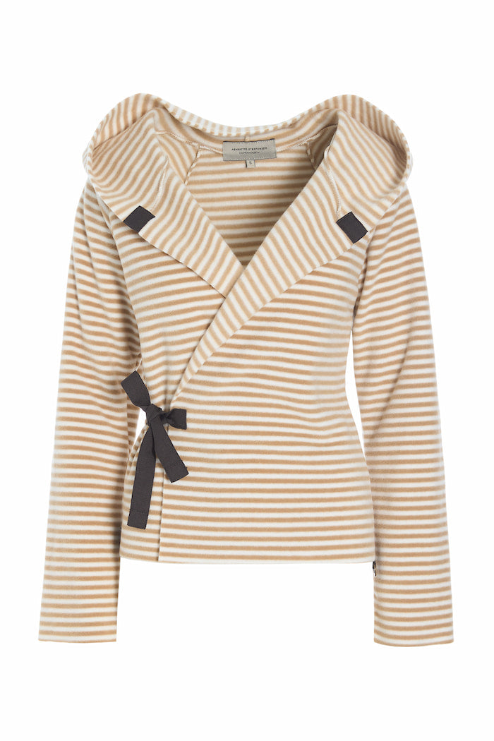 HENRIETTE STEFFENSEN COPENHAGEN KLASSISK FLEECE SLÅ OM CARDIGAN - 1009 CARDIGANS STRIPES C&O 789