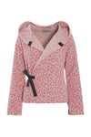 KLASSISK FLEECE SLÅ OM CARDIGAN - 1009P - PINK LEO