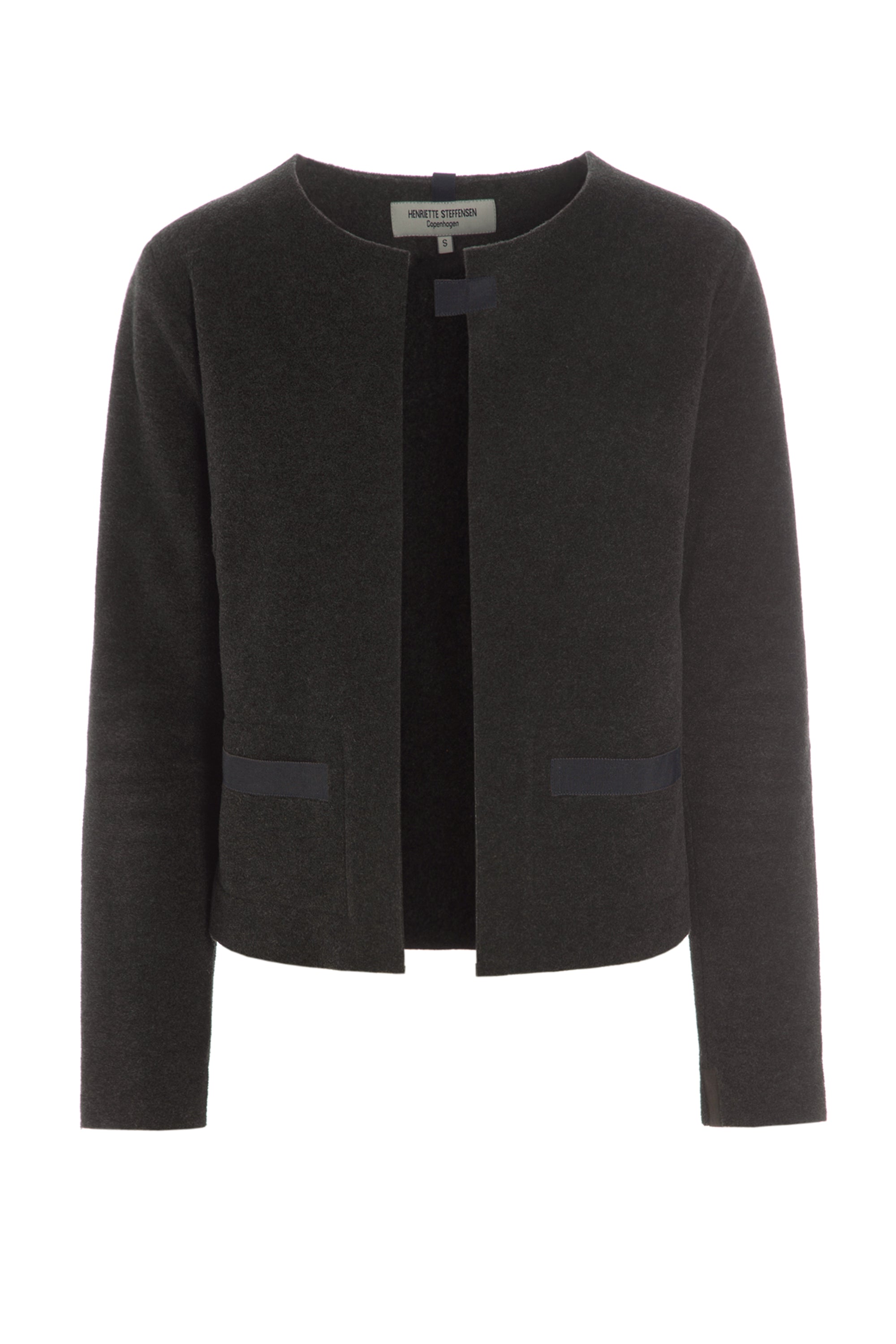 HENRIETTE STEFFENSEN COPENHAGEN KORT CARDIGAN - 7109 CARDIGANS CHOKOLATE 844
