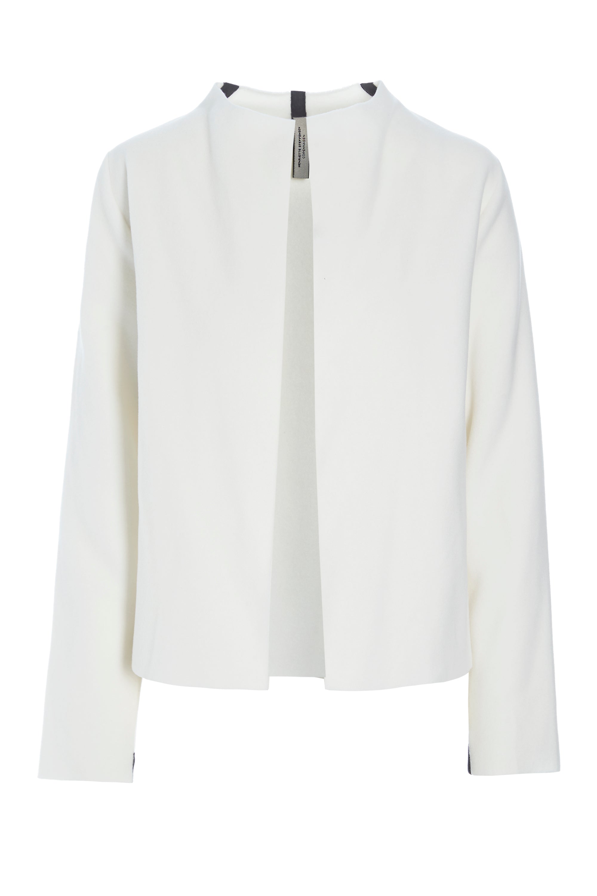 HENRIETTE STEFFENSEN COPENHAGEN KORT CARDIGAN - 7136 CARDIGANS OFF WHITE 802