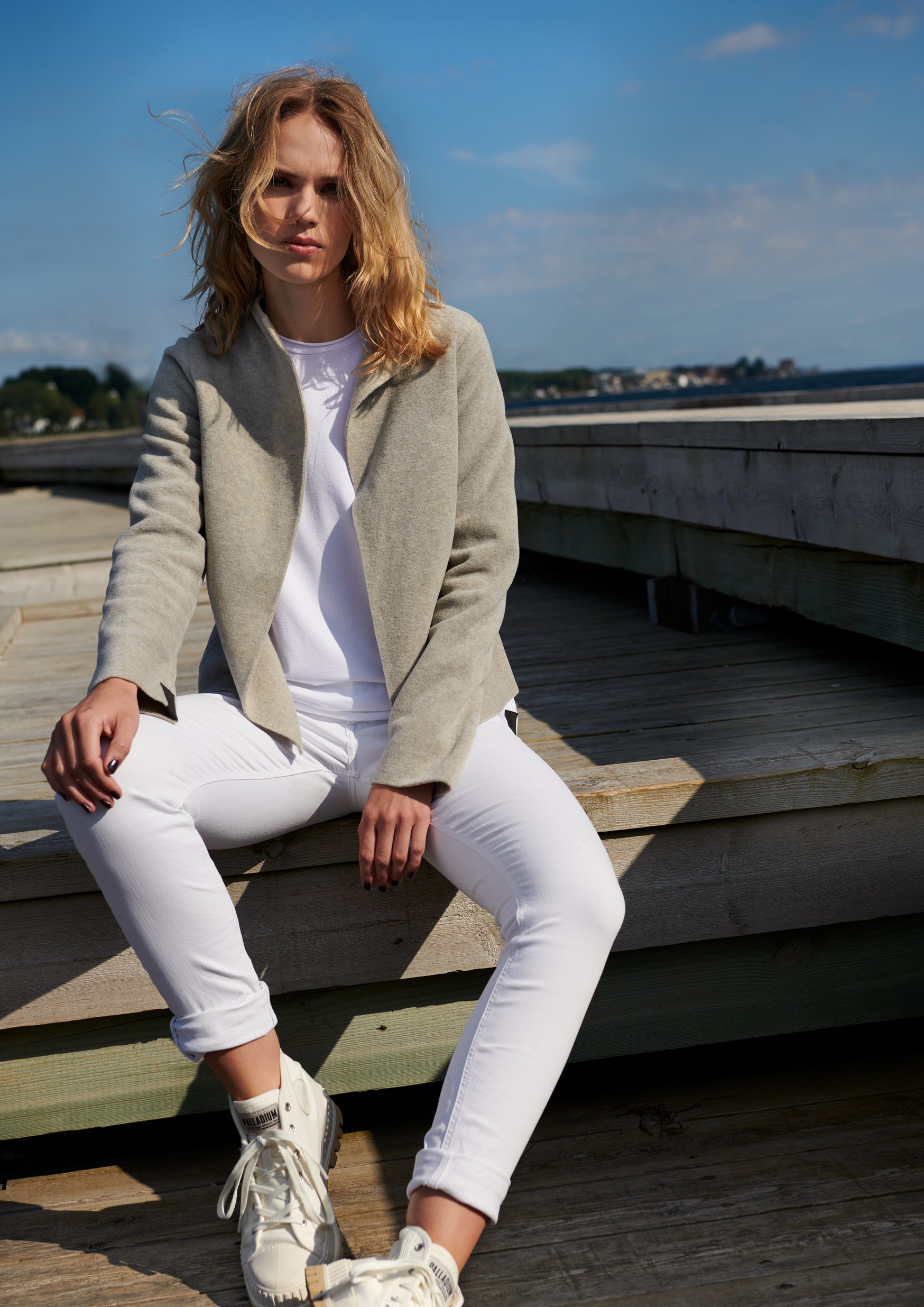 HENRIETTE STEFFENSEN COPENHAGEN KORT CARDIGAN - 7136 CARDIGANS SAND 805