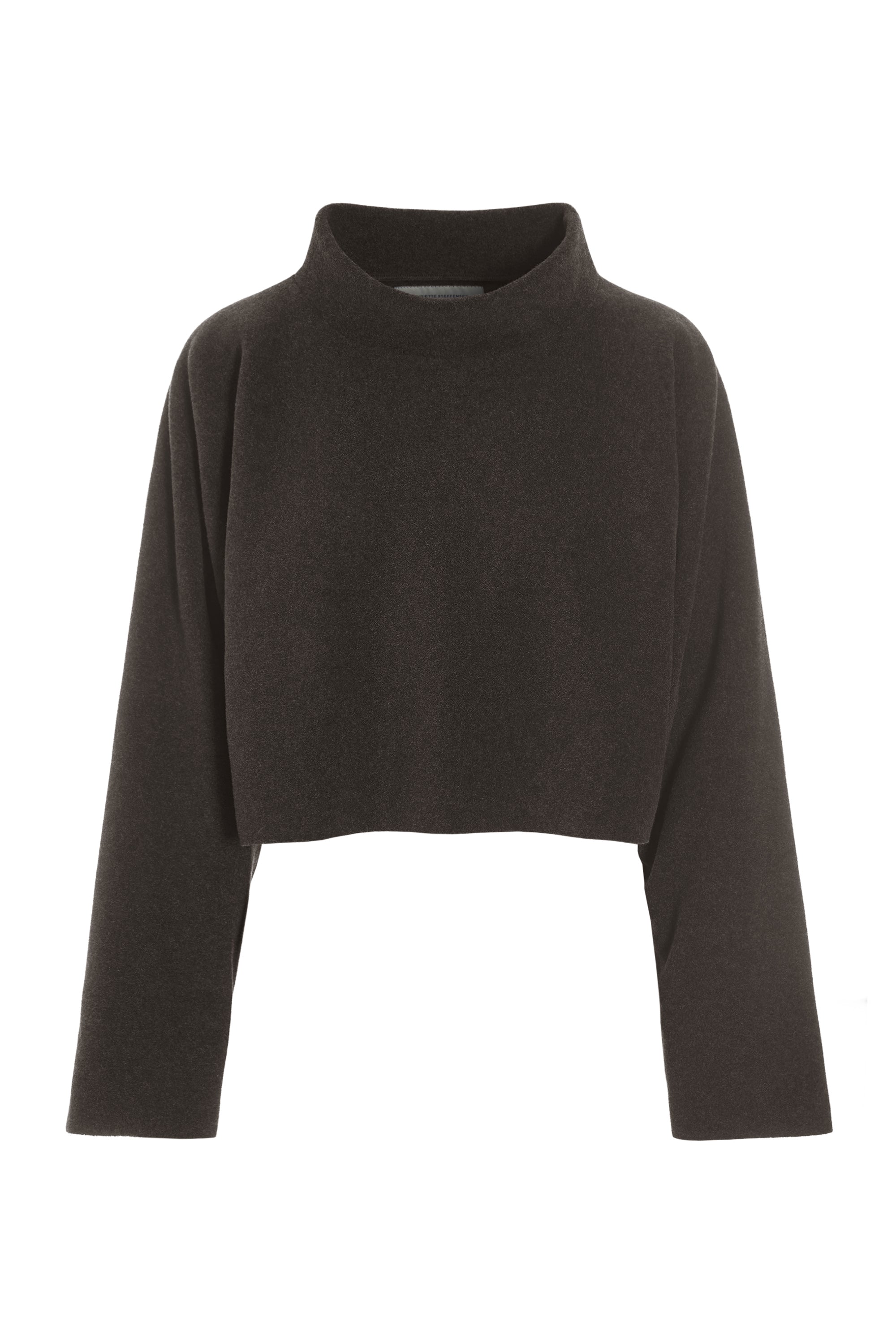 HENRIETTE STEFFENSEN COPENHAGEN KORT PULLOVER - 1372 BLUSER CHOCOLATE 844