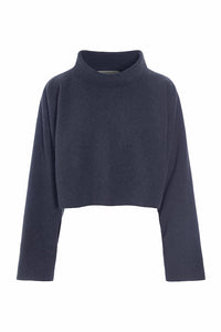 KORT PULLOVER - 1372 - EVENING BLUE