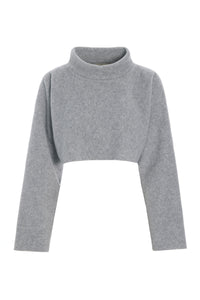 KORT PULLOVER - 1372 - LIGHT GREY