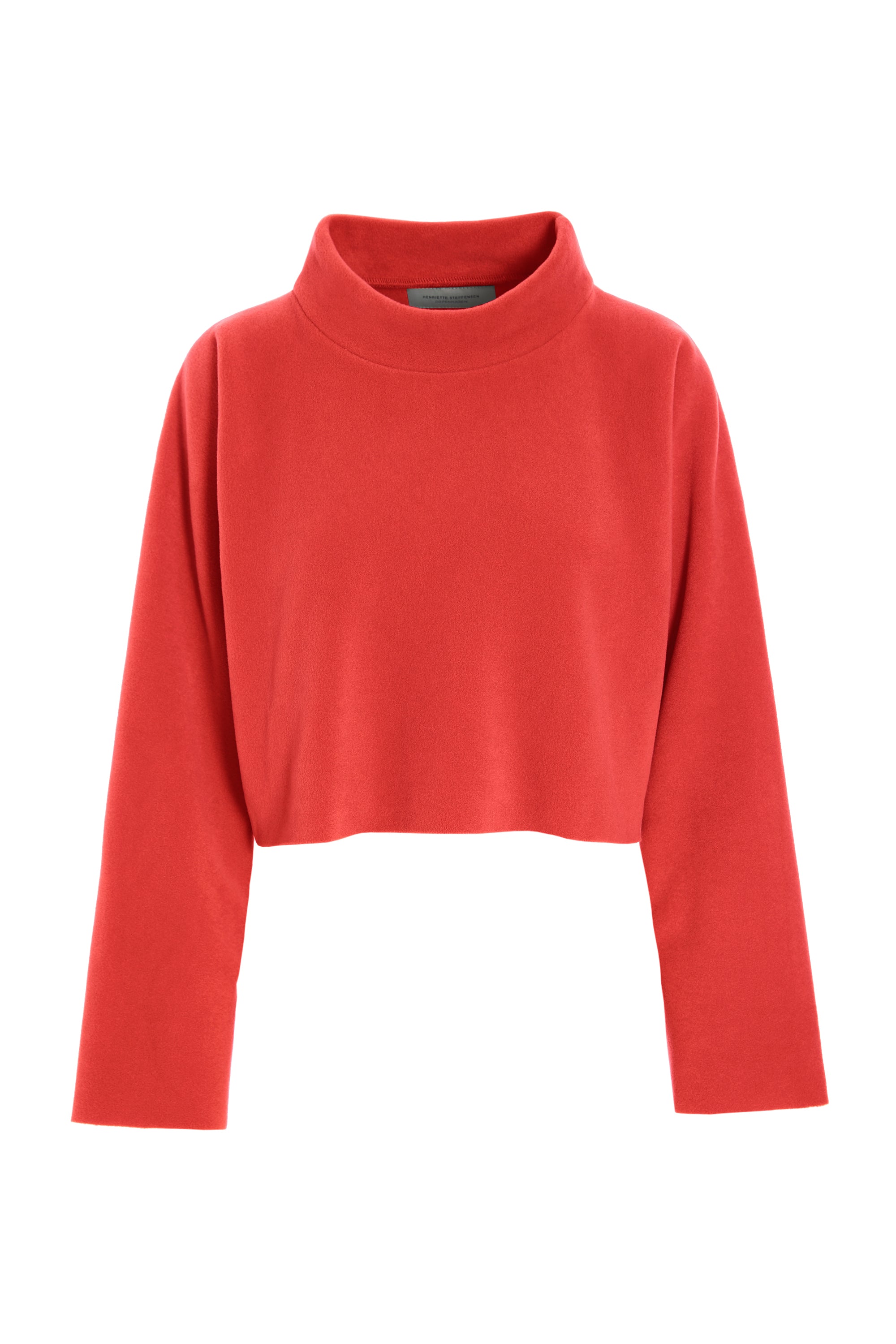 HENRIETTE STEFFENSEN COPENHAGEN KORT PULLOVER - 1372 BLUSER TOMATO 845