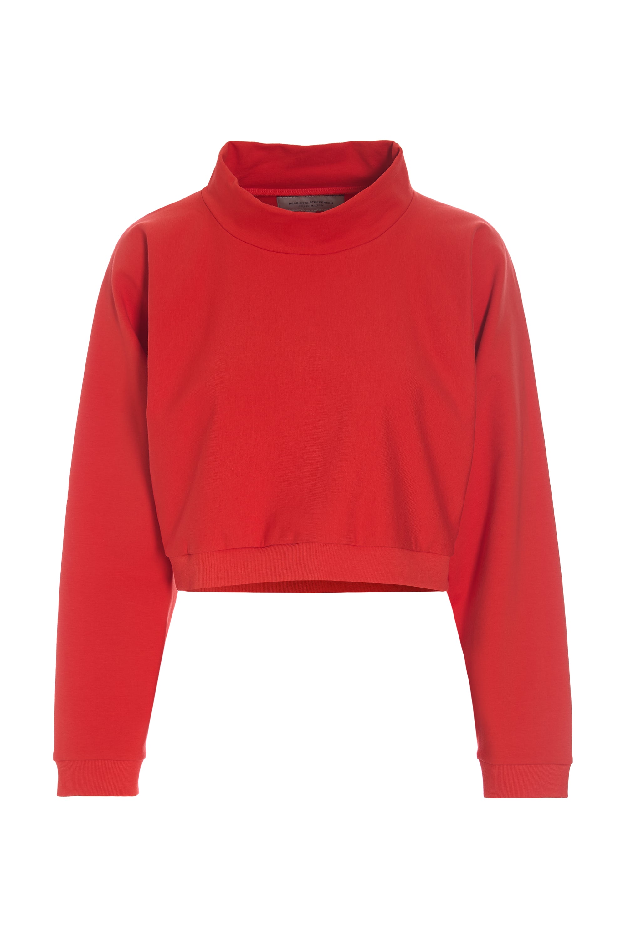 HENRIETTE STEFFENSEN COPENHAGEN KORT PULLOVER - 71016 BLUSER TOMATO 845