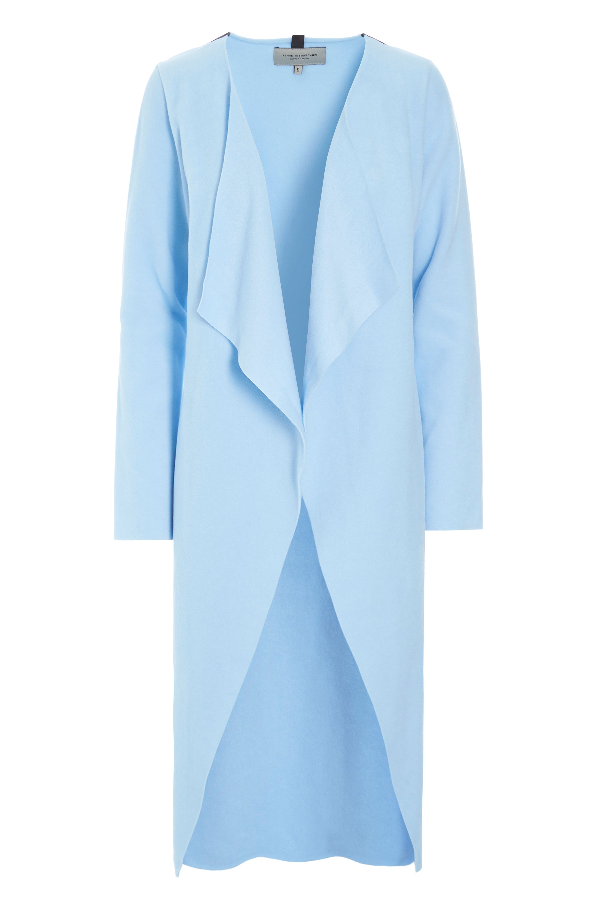 HENRIETTE STEFFENSEN COPENHAGEN LANG CARDIGAN - 7114 CARDIGANS BABY BLUE 671