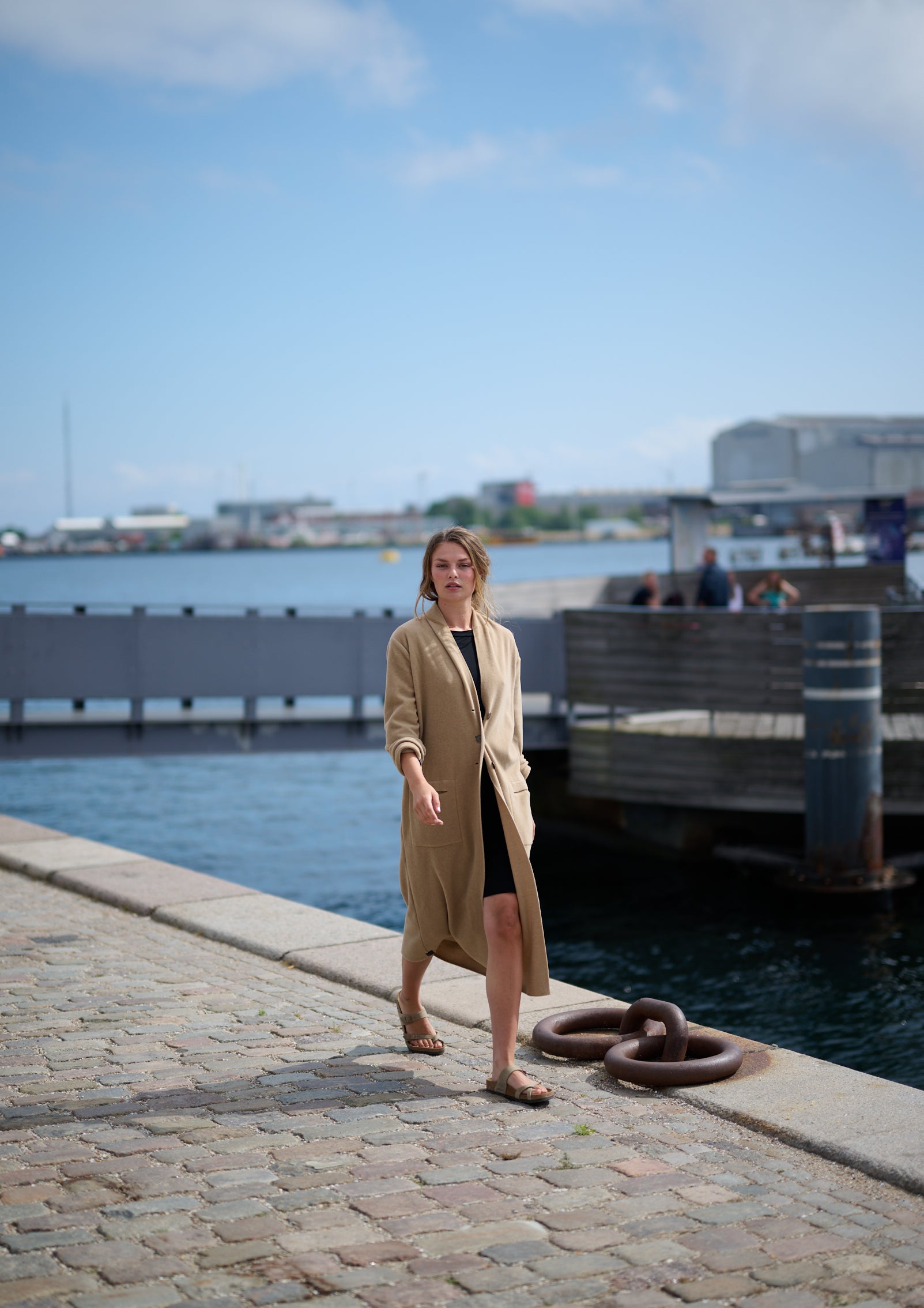 HENRIETTE STEFFENSEN COPENHAGEN LANG CARDIGAN - 7162 CARDIGANS CAMEL 815
