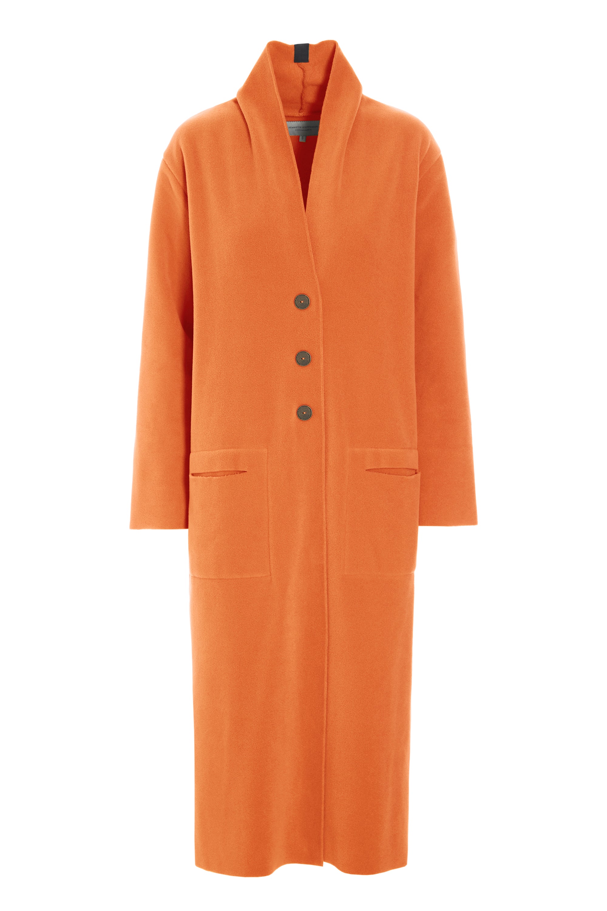 HENRIETTE STEFFENSEN COPENHAGEN LANG CARDIGAN - 7162 CARDIGANS ORANGE 773