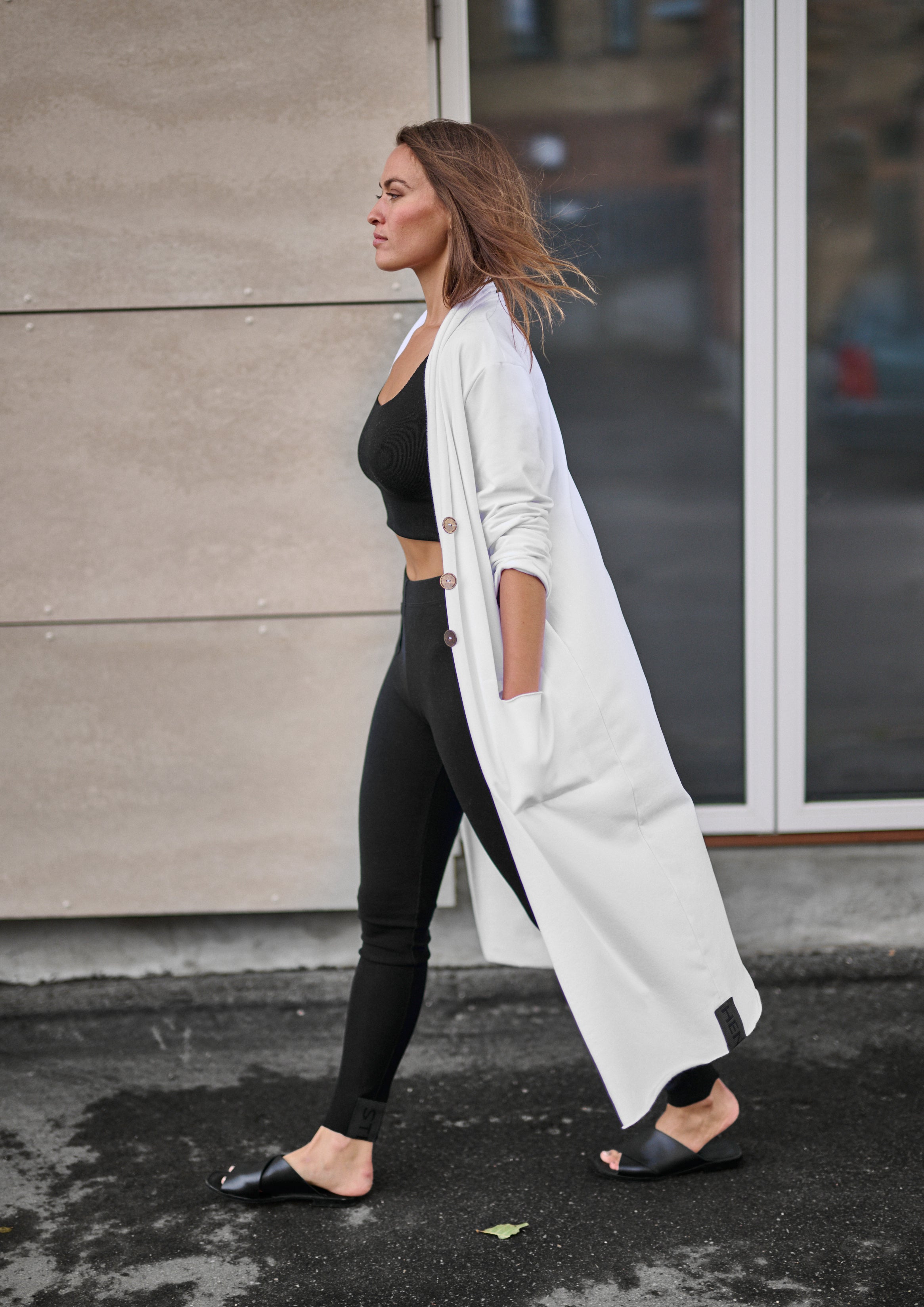 HENRIETTE STEFFENSEN COPENHAGEN LANG CARDIGAN - 77002 CARDIGANS WHITE 816