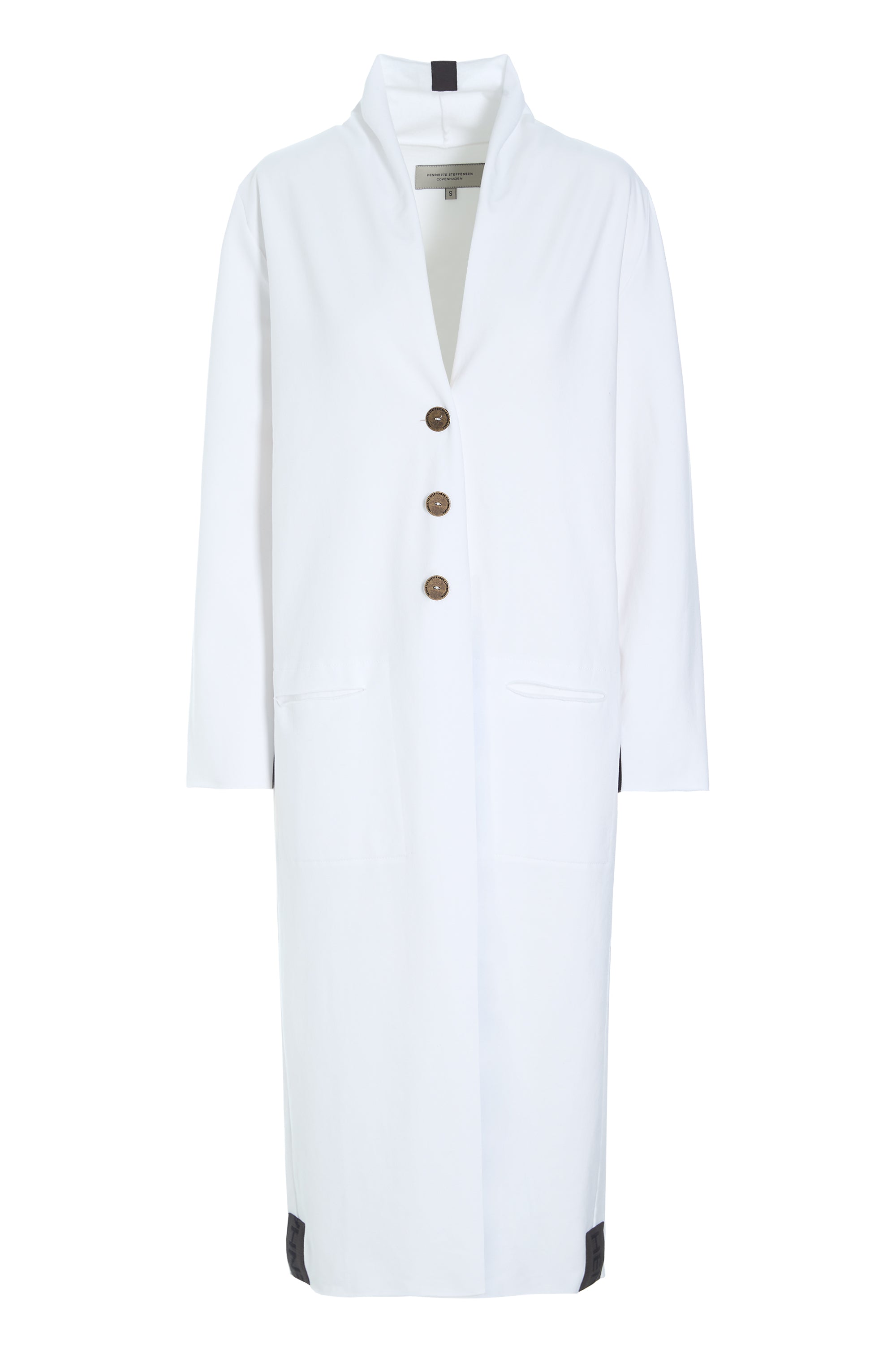 HENRIETTE STEFFENSEN COPENHAGEN LANG CARDIGAN - 77002 CARDIGANS WHITE 816