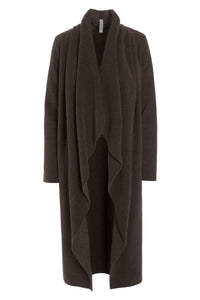LANG CARDIGAN M / VANDFALD - 7131 - CHOKOLATE