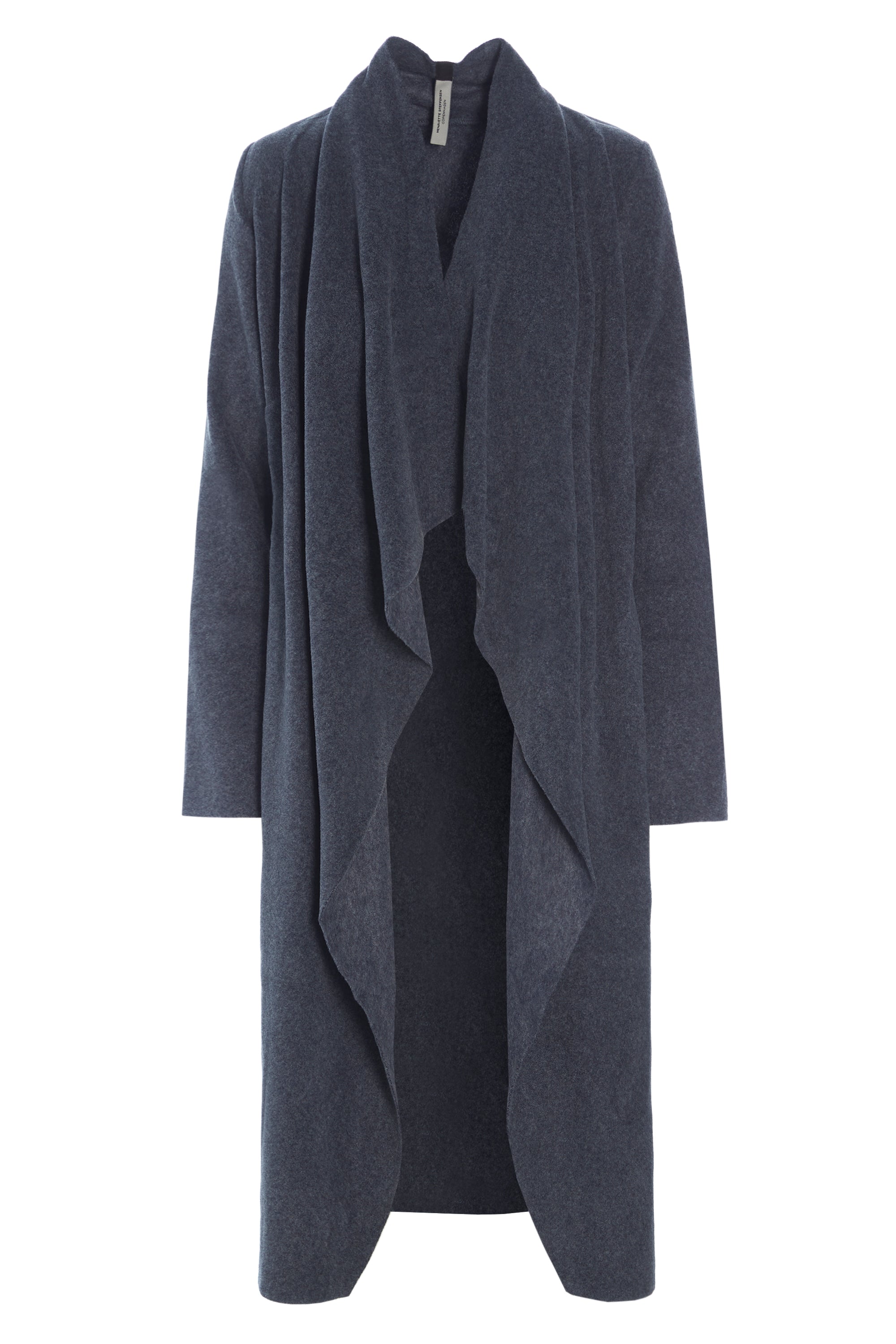 HENRIETTE STEFFENSEN COPENHAGEN LANG CARDIGAN M / "VANDFALD" - 7131 CARDIGANS DEEP BLUE 502