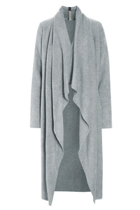 LANG CARDIGAN M / VANDFALD - 7131 - LIGHT GREY