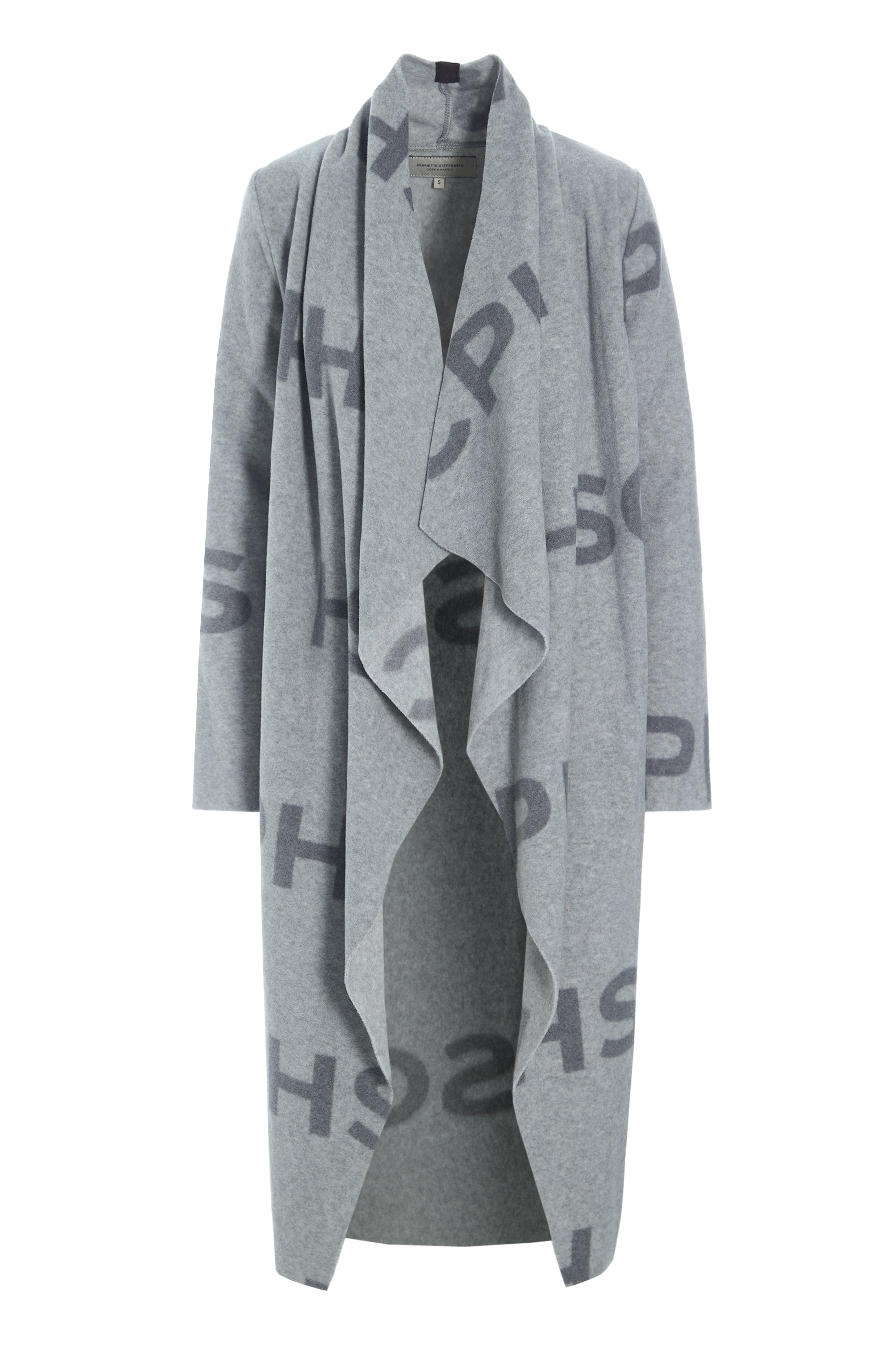 HENRIETTE STEFFENSEN COPENHAGEN LANG CARDIGAN M / "VANDFALD" - 7131P CARDIGANS HSCPH PRINT 793