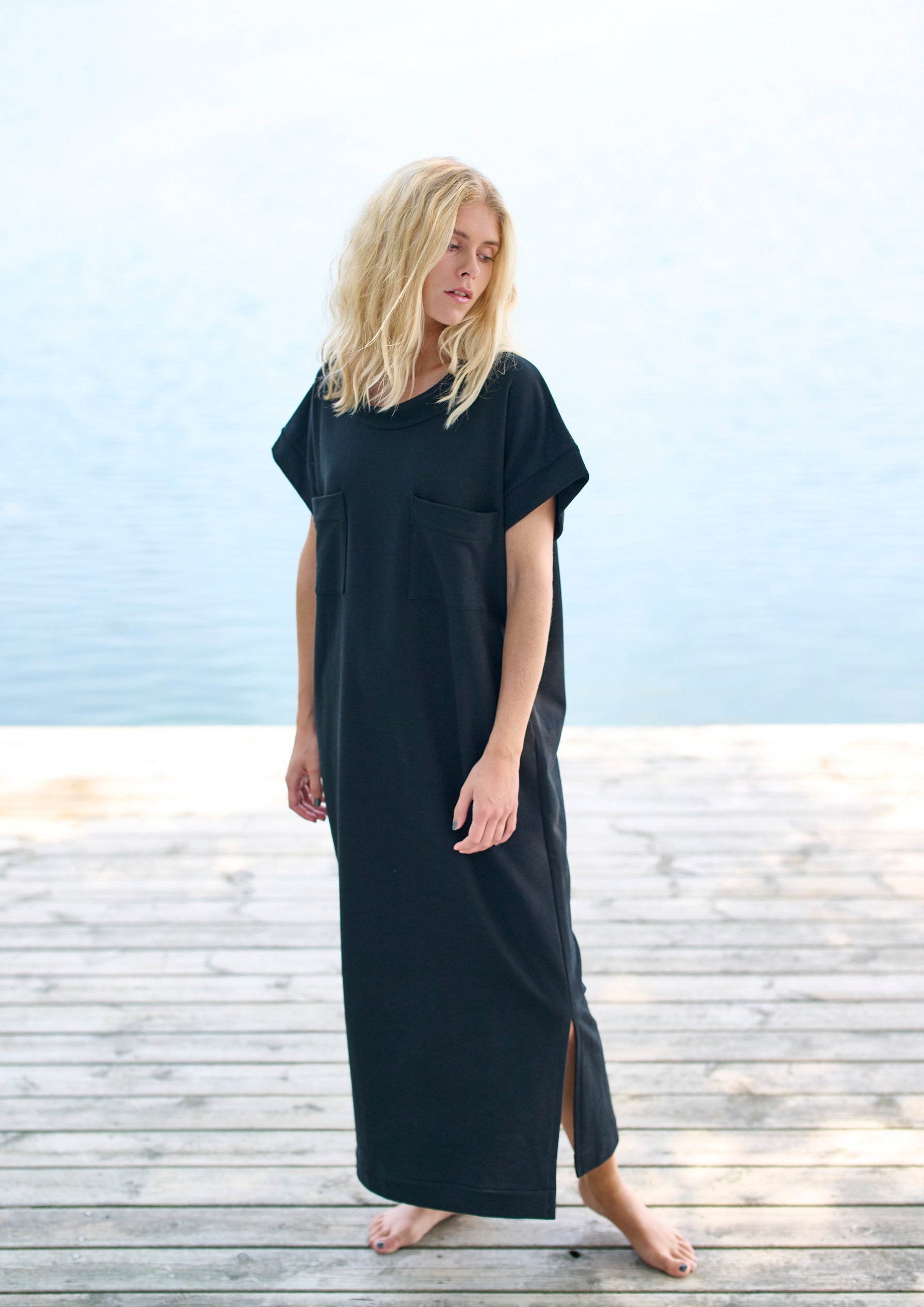 HENRIETTE STEFFENSEN COPENHAGEN LANG KJOLE - 73402 KJOLER BLACK 900