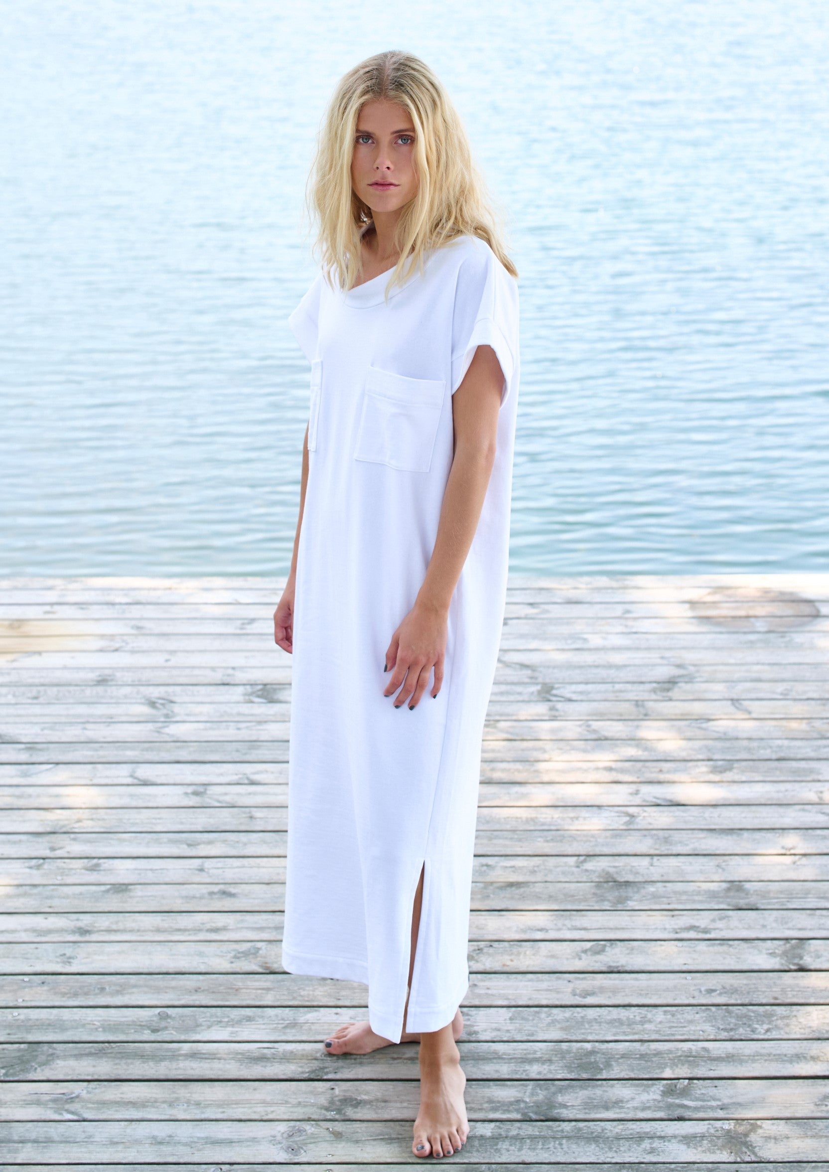 HENRIETTE STEFFENSEN COPENHAGEN LANG KJOLE - 73402 KJOLER WHITE 816